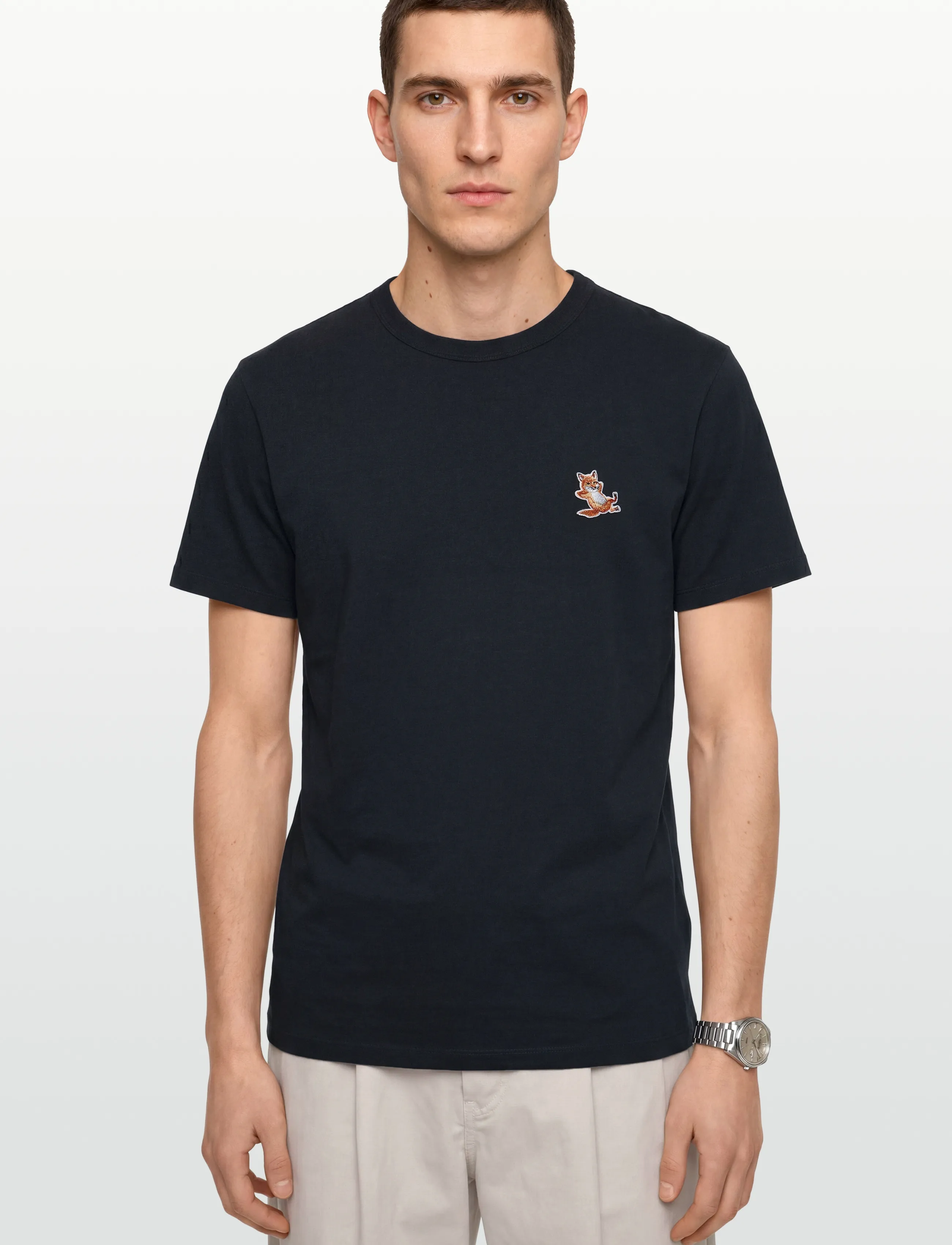Maison Kitsune - CAFE KITSUNE COFFEE CUP RELAX TEE-SHIRT - black - 3