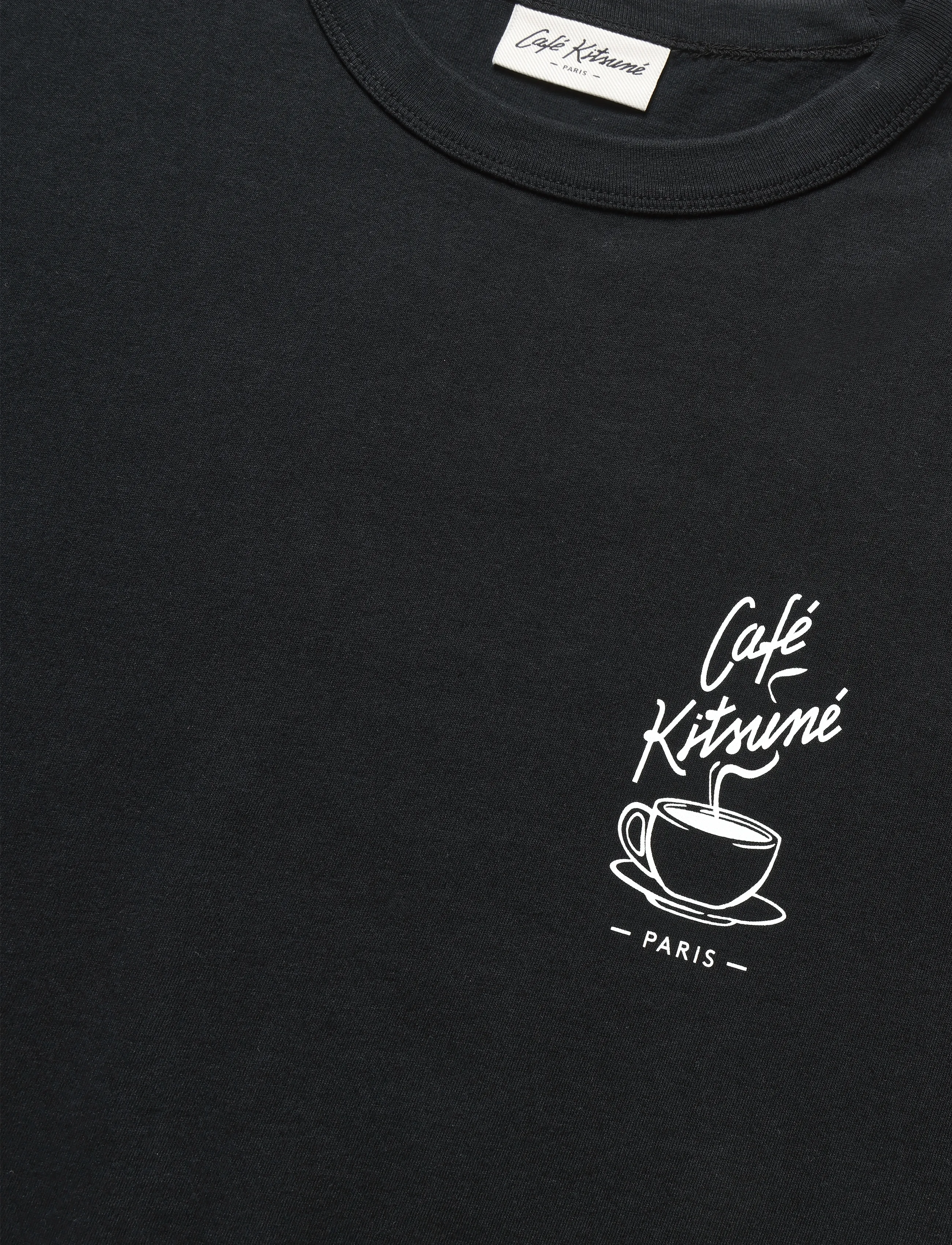 Maison Kitsune - CAFE KITSUNE COFFEE CUP RELAX TEE-SHIRT - kurzärmelige t-shirts - black - 2