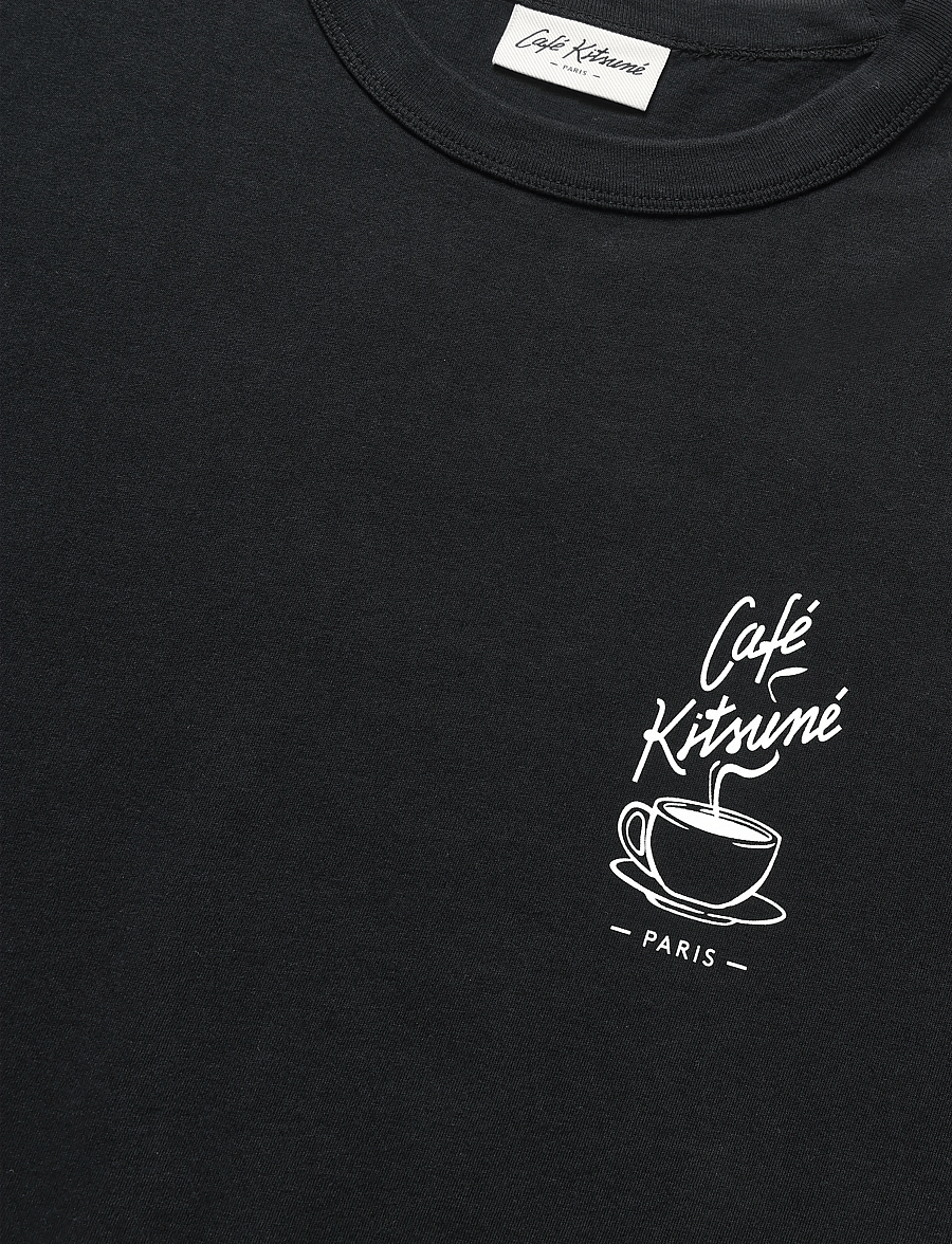 Maison Kitsune - CAFE KITSUNE COFFEE CUP RELAX TEE-SHIRT - kurzärmelige t-shirts - black - 2
