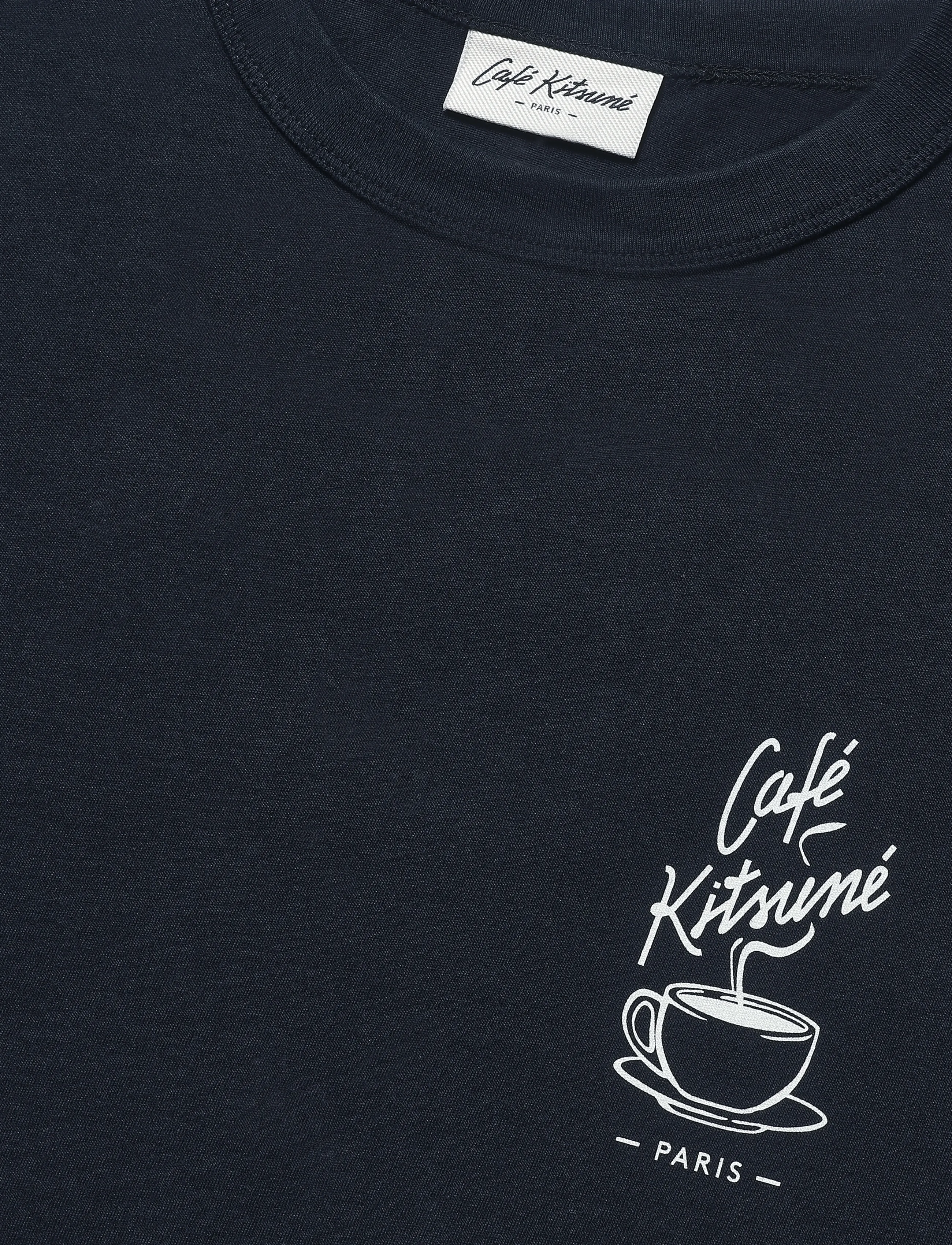 Maison Kitsune - CAFE KITSUNE COFFEE CUP RELAX TEE-SHIRT - black - 2