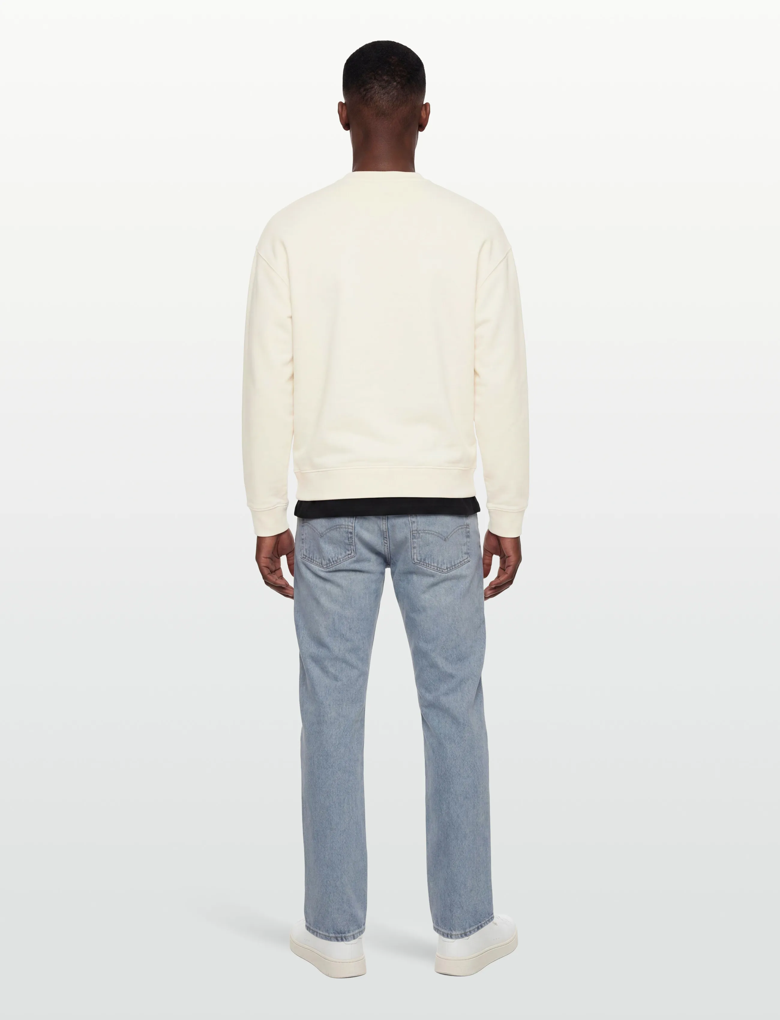 Maison Kitsune - CAFÉ KITSUNÉ FOX RELAXED SWEATSHIRT - sweatshirts - tapioca - 4