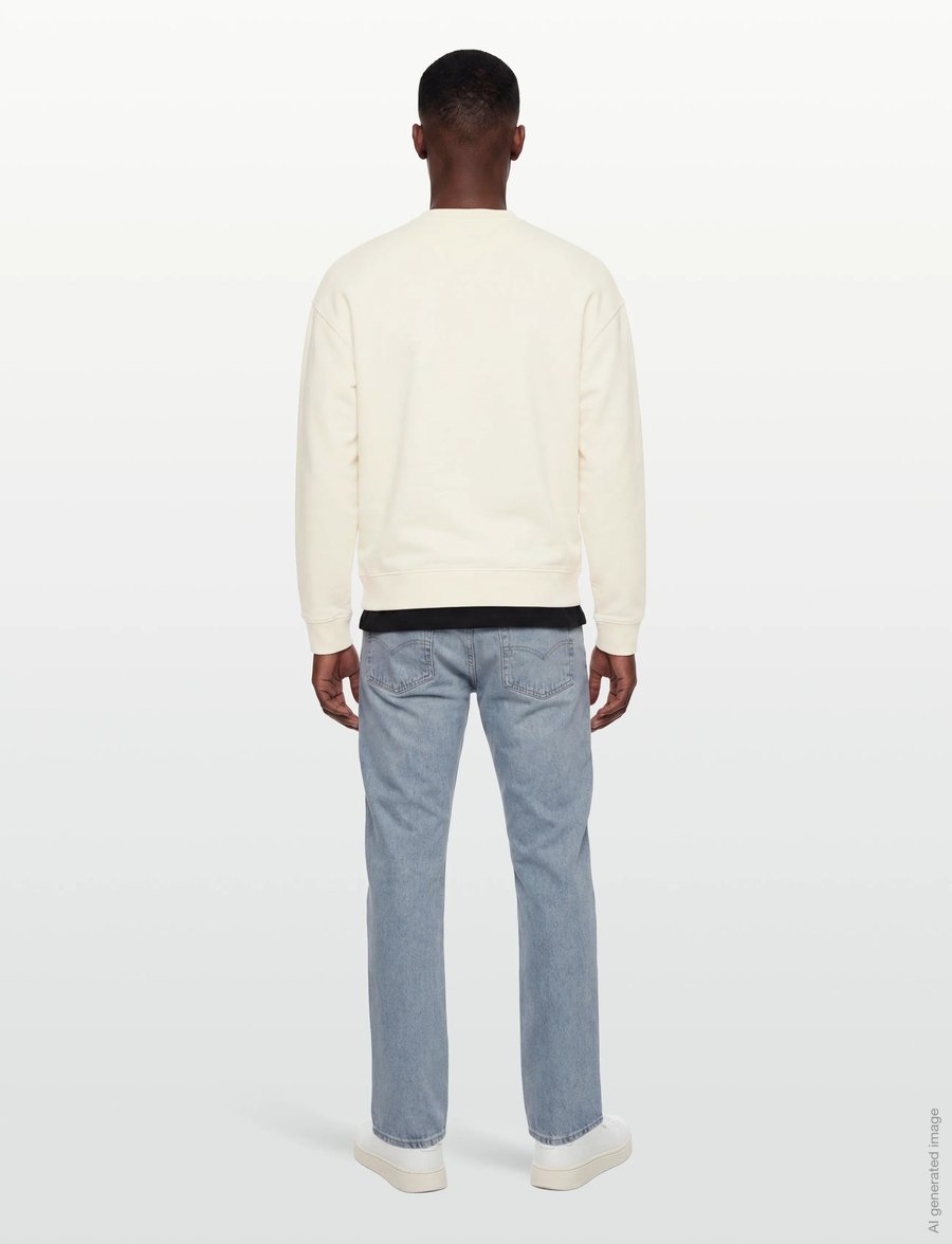 Maison Kitsune - CAFÉ KITSUNÉ FOX RELAXED SWEATSHIRT - sweatshirts - tapioca - 4