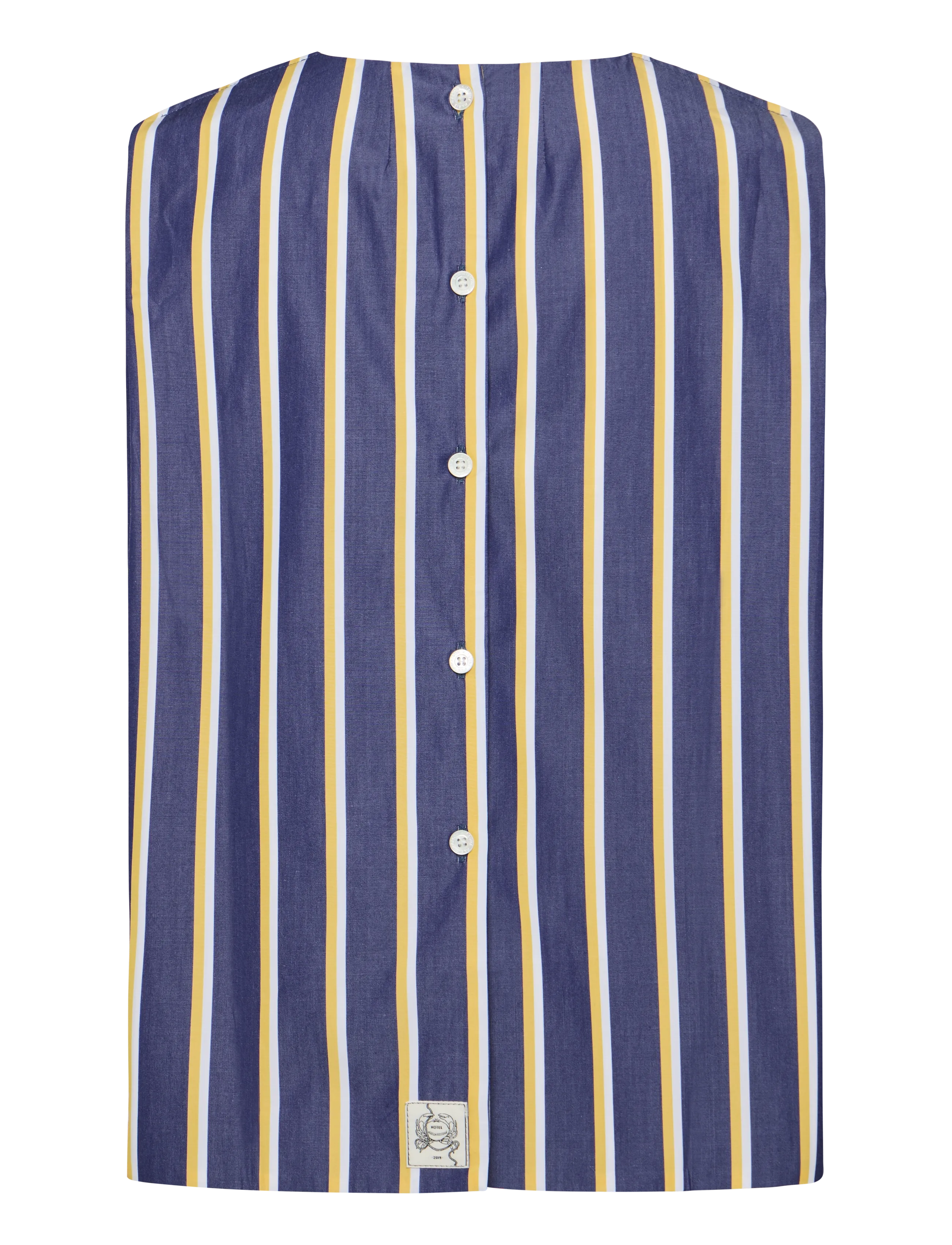 Maison Kitsune - STRIPES HOLLY FLARED TOP - navy stripe - 1