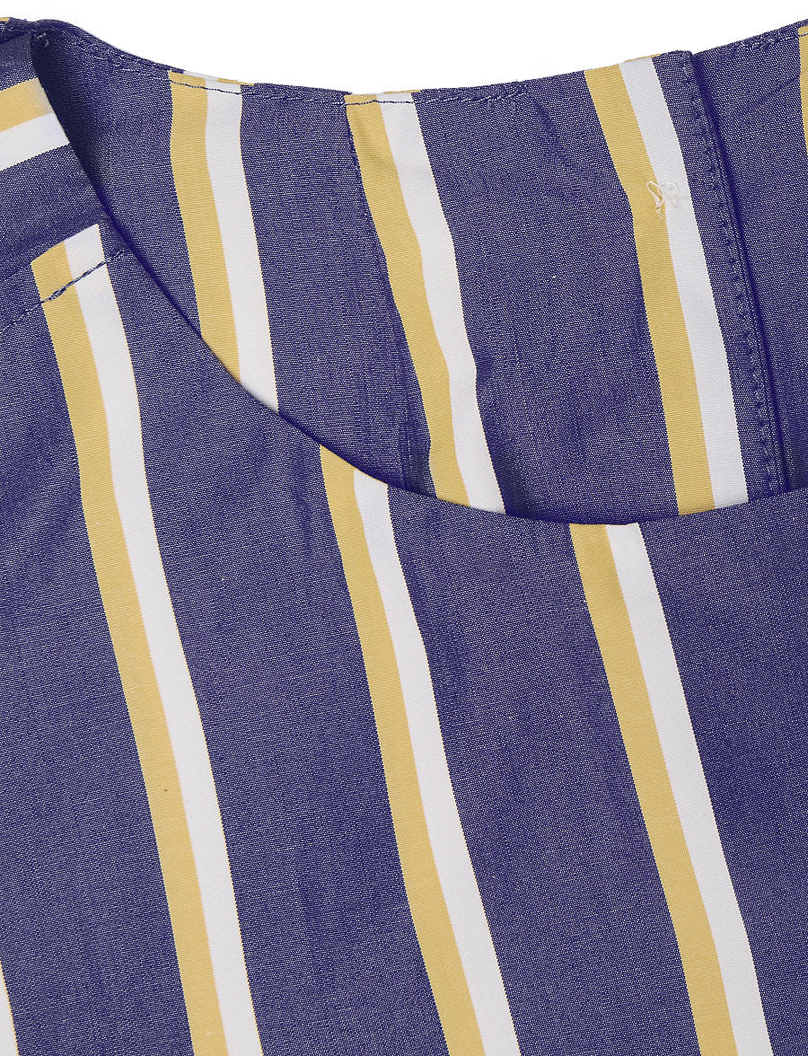 Maison Kitsune - STRIPES HOLLY FLARED TOP - Ärmellose tops - navy stripe - 5