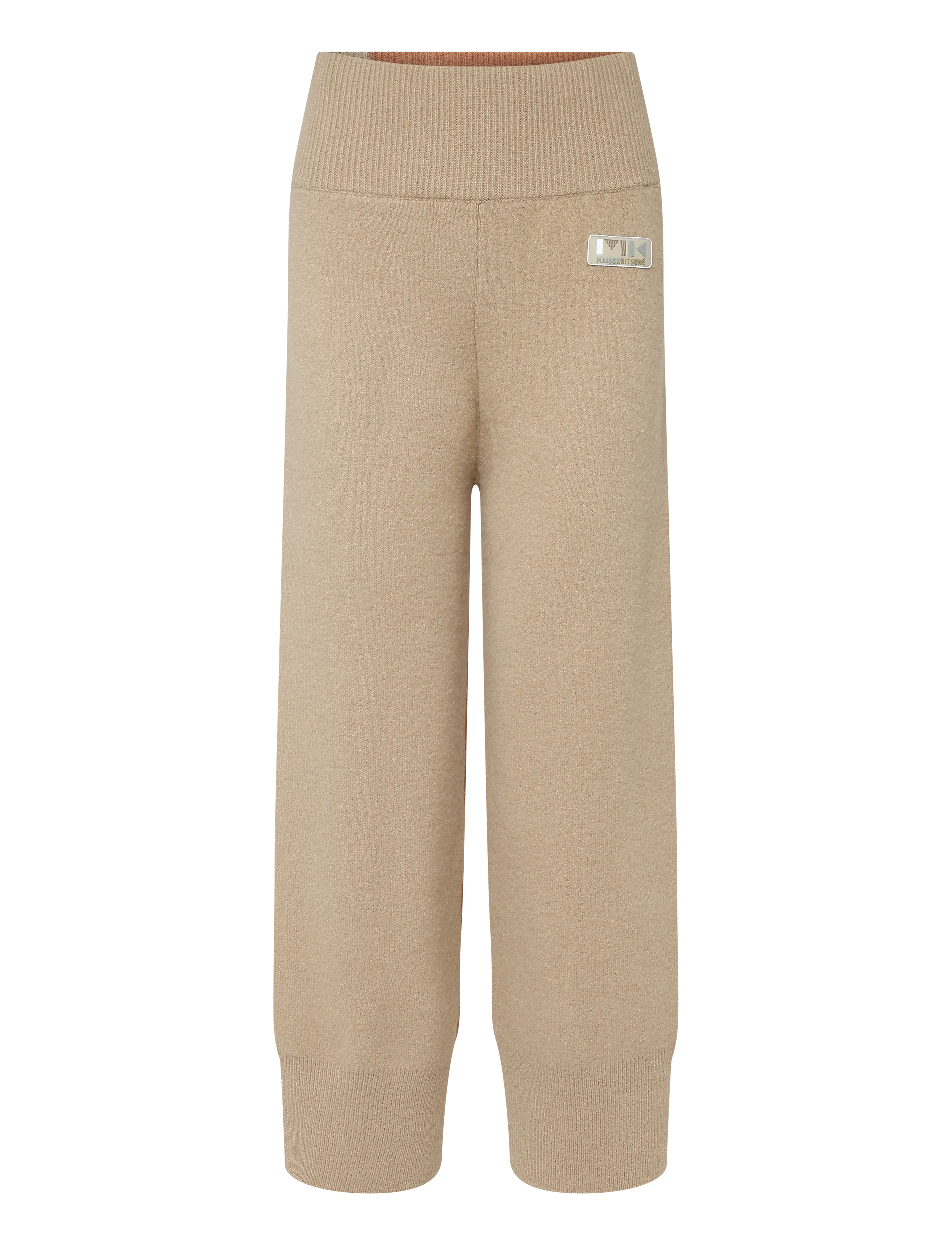 Maison Kitsune TWO-TONE KNITTED PANTS - Maison Kitsuné - BECA / beige