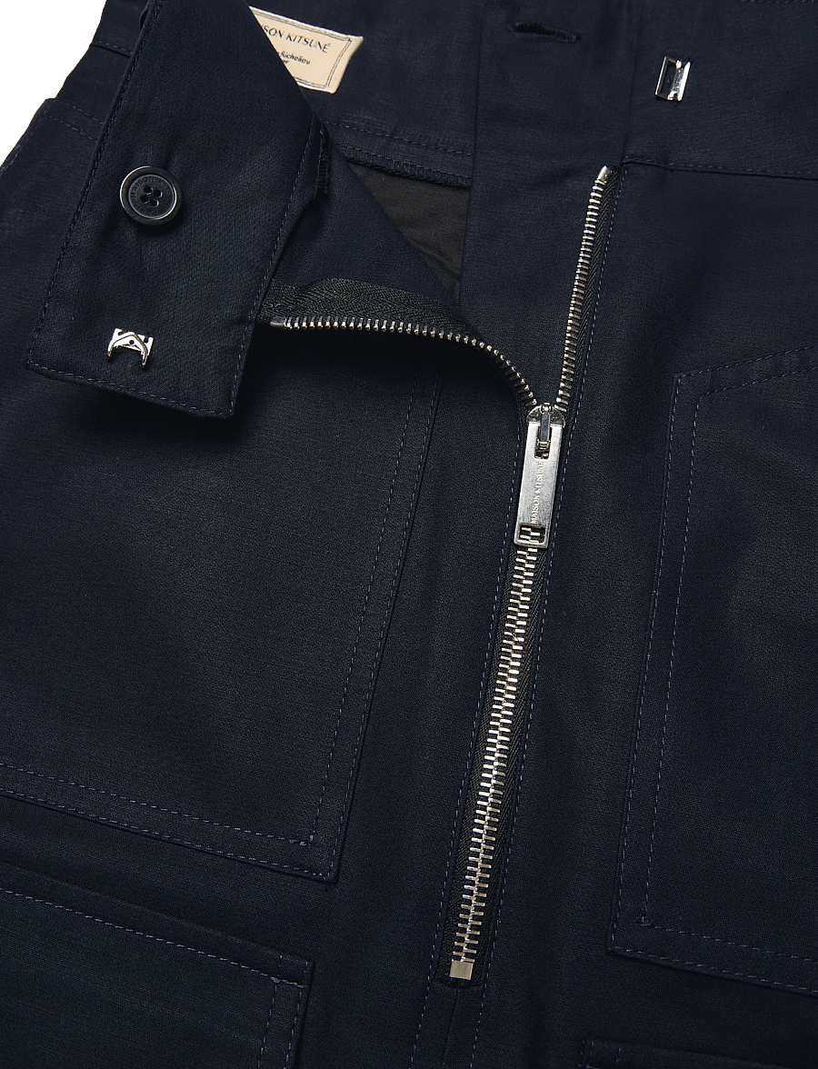 Maison Kitsune - ARMY SKIRT - midiseelikud - dark navy - 2