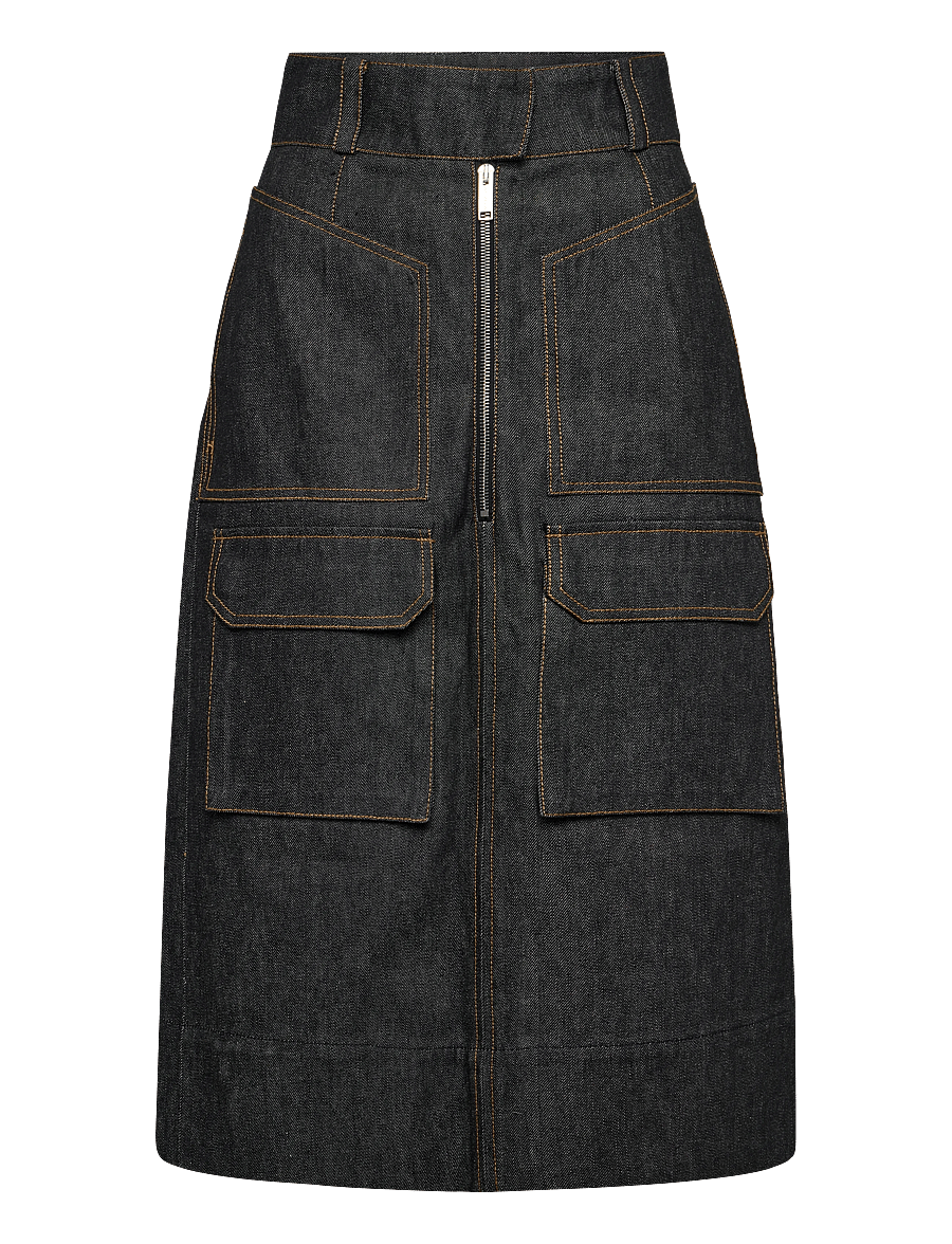 Maison Kitsune - ARMY SKIRT - jeanskjolar - black - 0