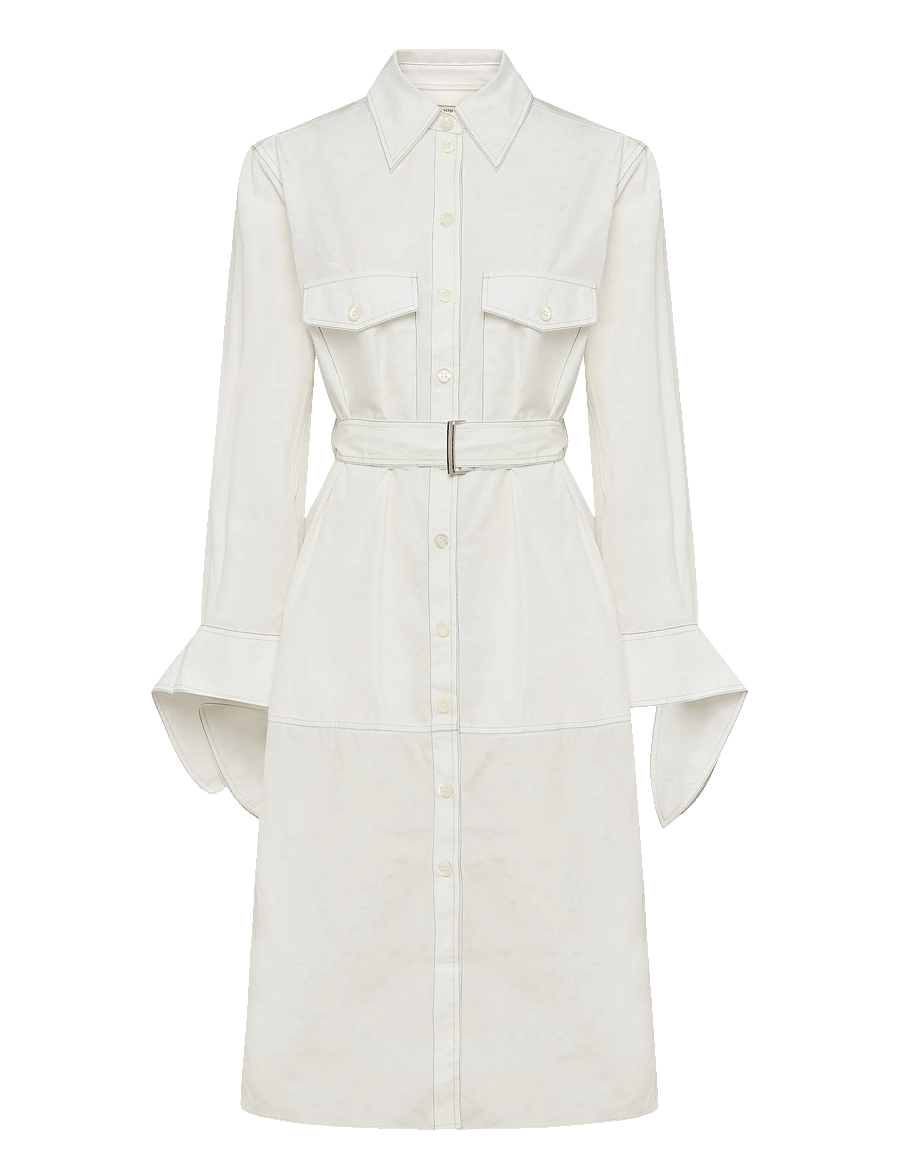 Maison Kitsune - SHIRT DRESS - hemdkleider - off white - 0