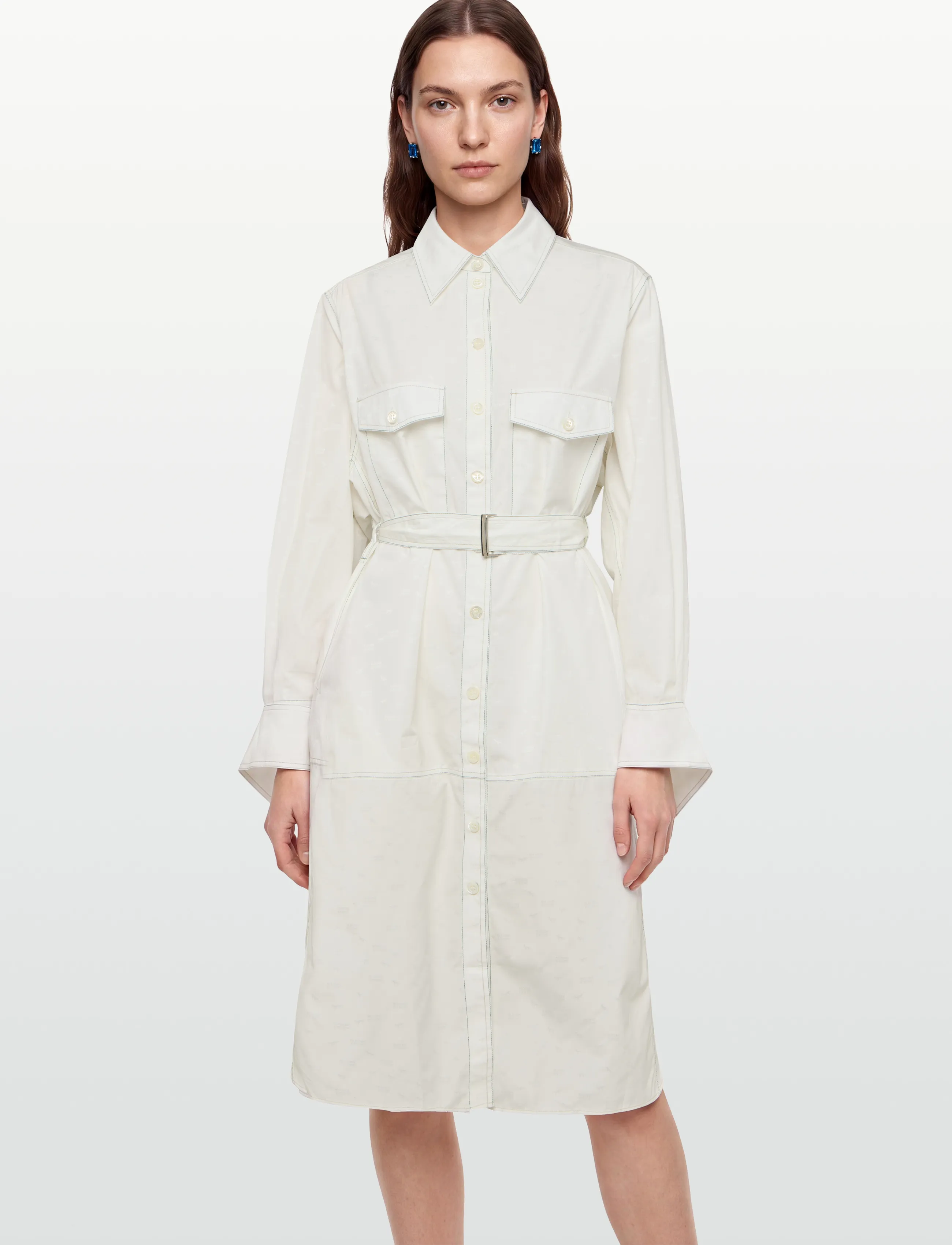 Maison Kitsune - SHIRT DRESS - robes chemises - off white - 3