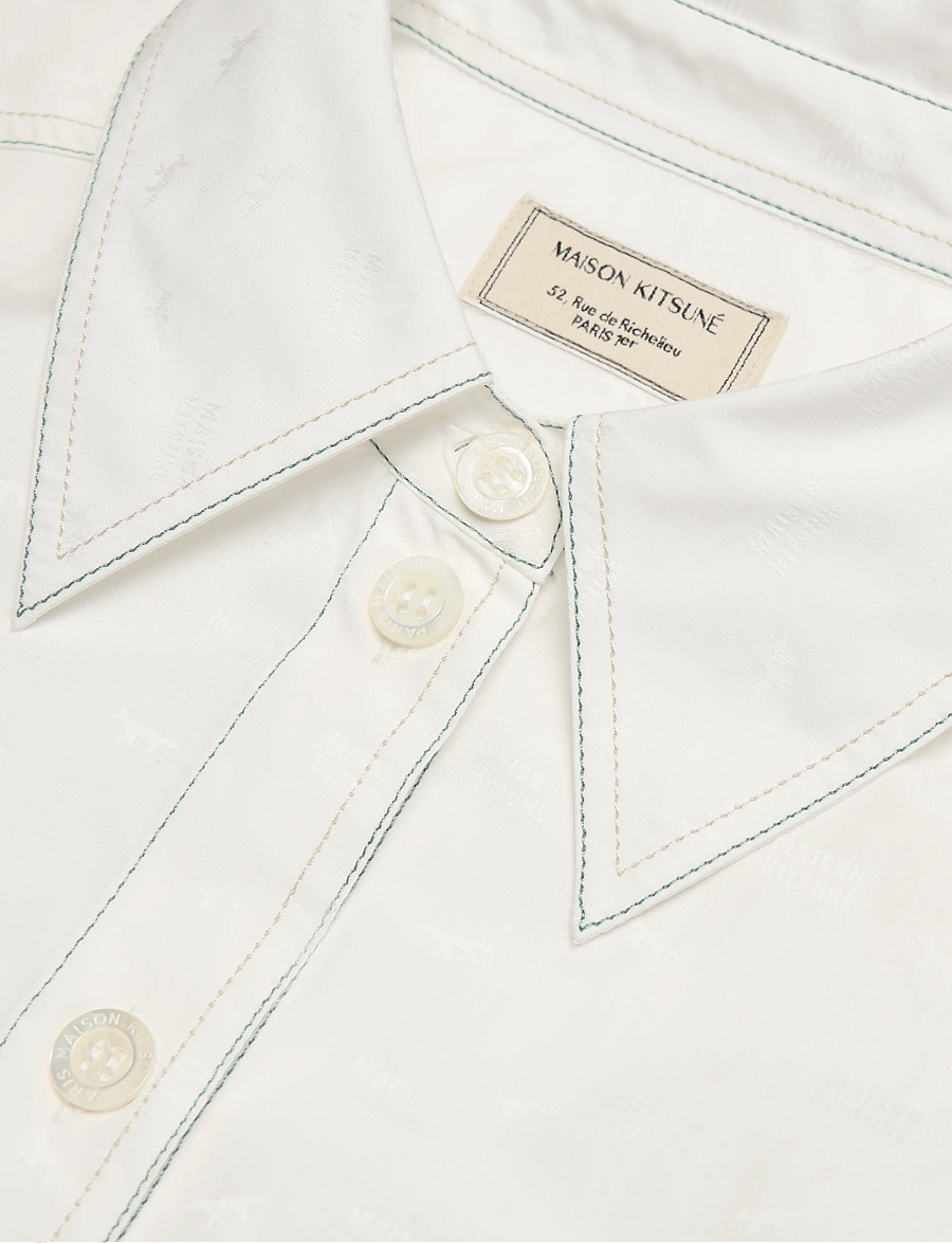 Maison Kitsune - SHIRT DRESS - hemdkleider - off white - 2
