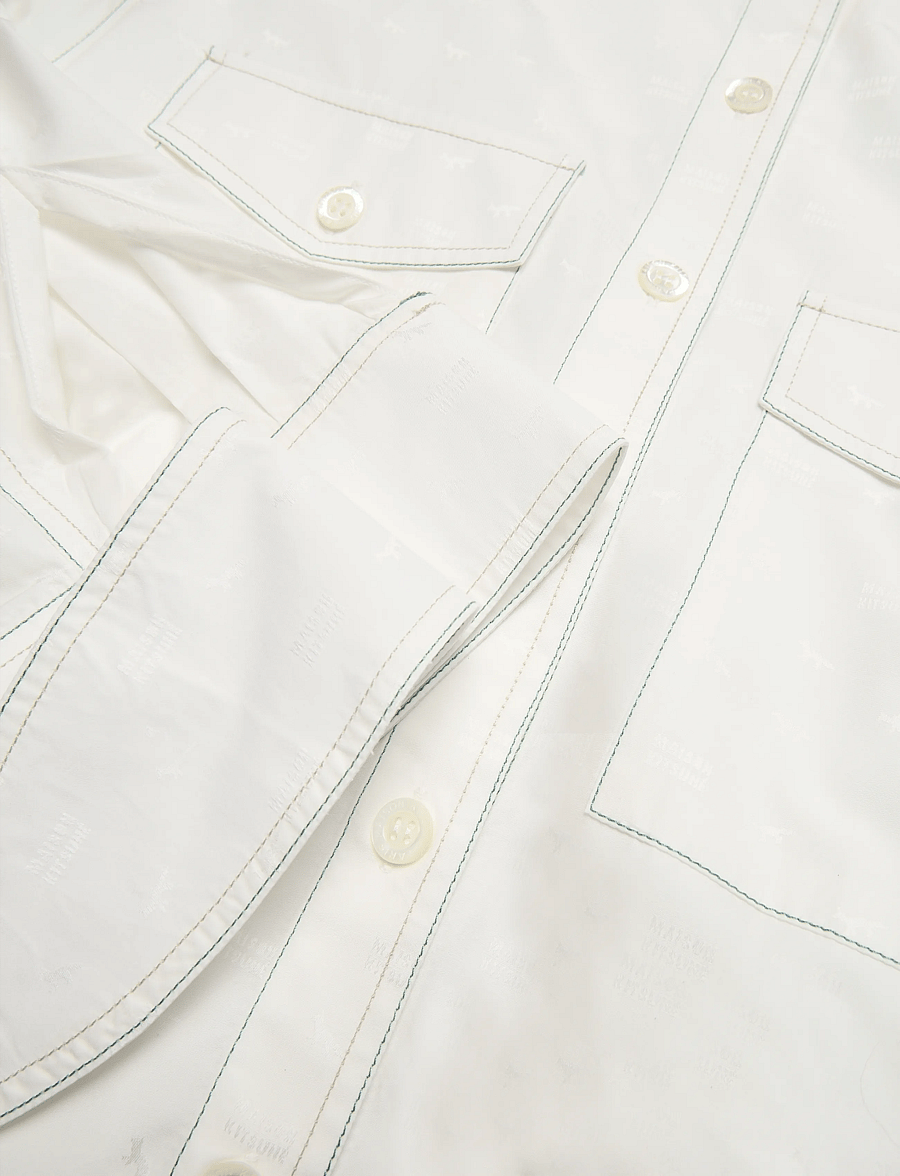 Maison Kitsune - SHIRT DRESS - hemdkleider - off white - 3