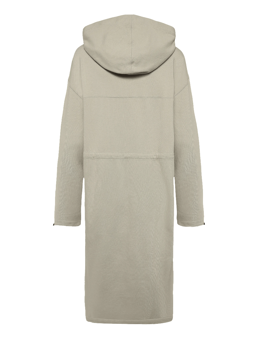 Maison Kitsune - HOODIE DRESS - stickade klänningar - beige - 2