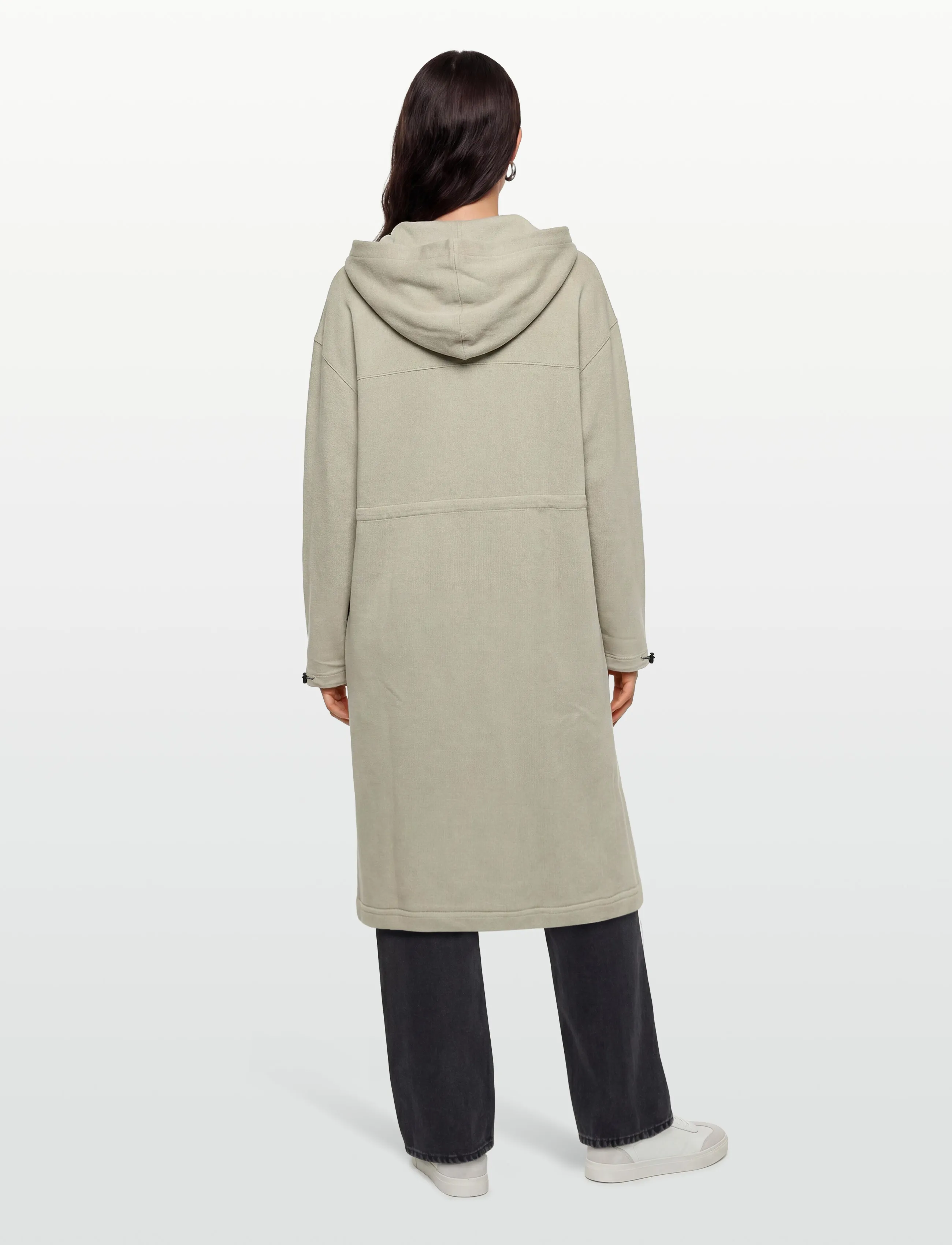 Maison Kitsune - HOODIE DRESS - stickade klänningar - beige - 4