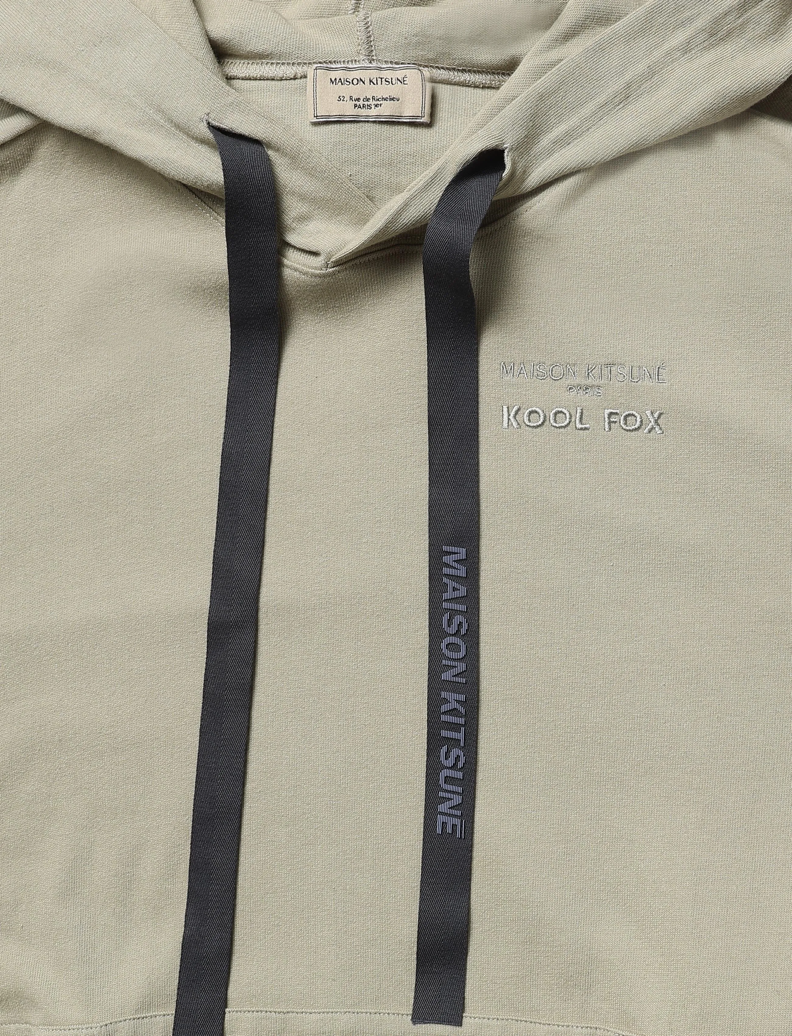 Maison Kitsune - HOODIE DRESS - stickade klänningar - beige - 5