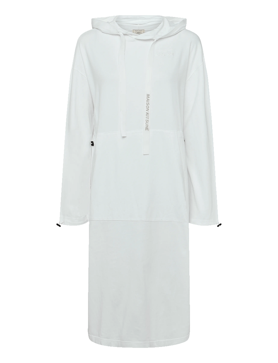 Maison Kitsune - HOODIE DRESS - konfirmation - white - 1