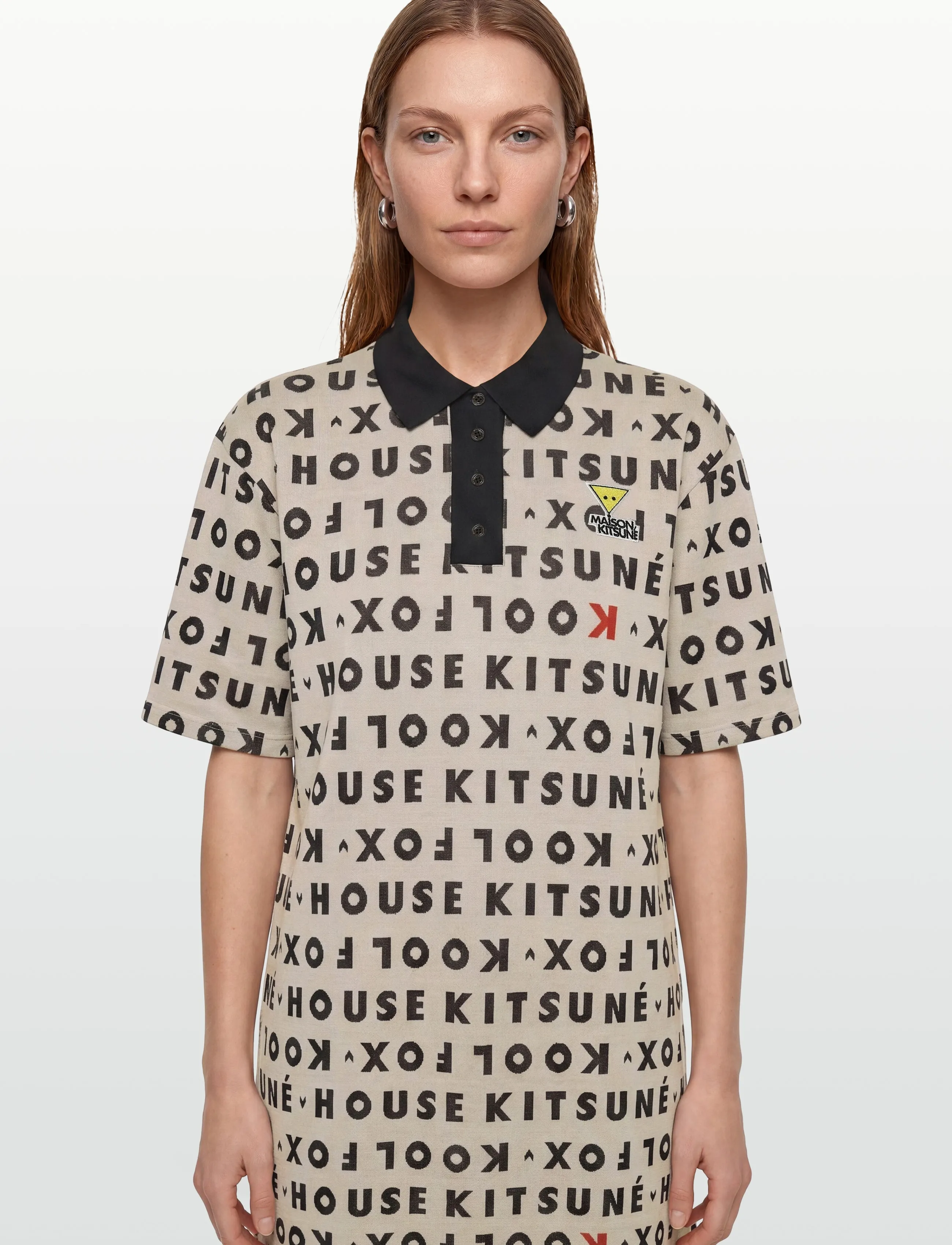 Maison Kitsune - POLO DRESS - konfirmation - white - 3