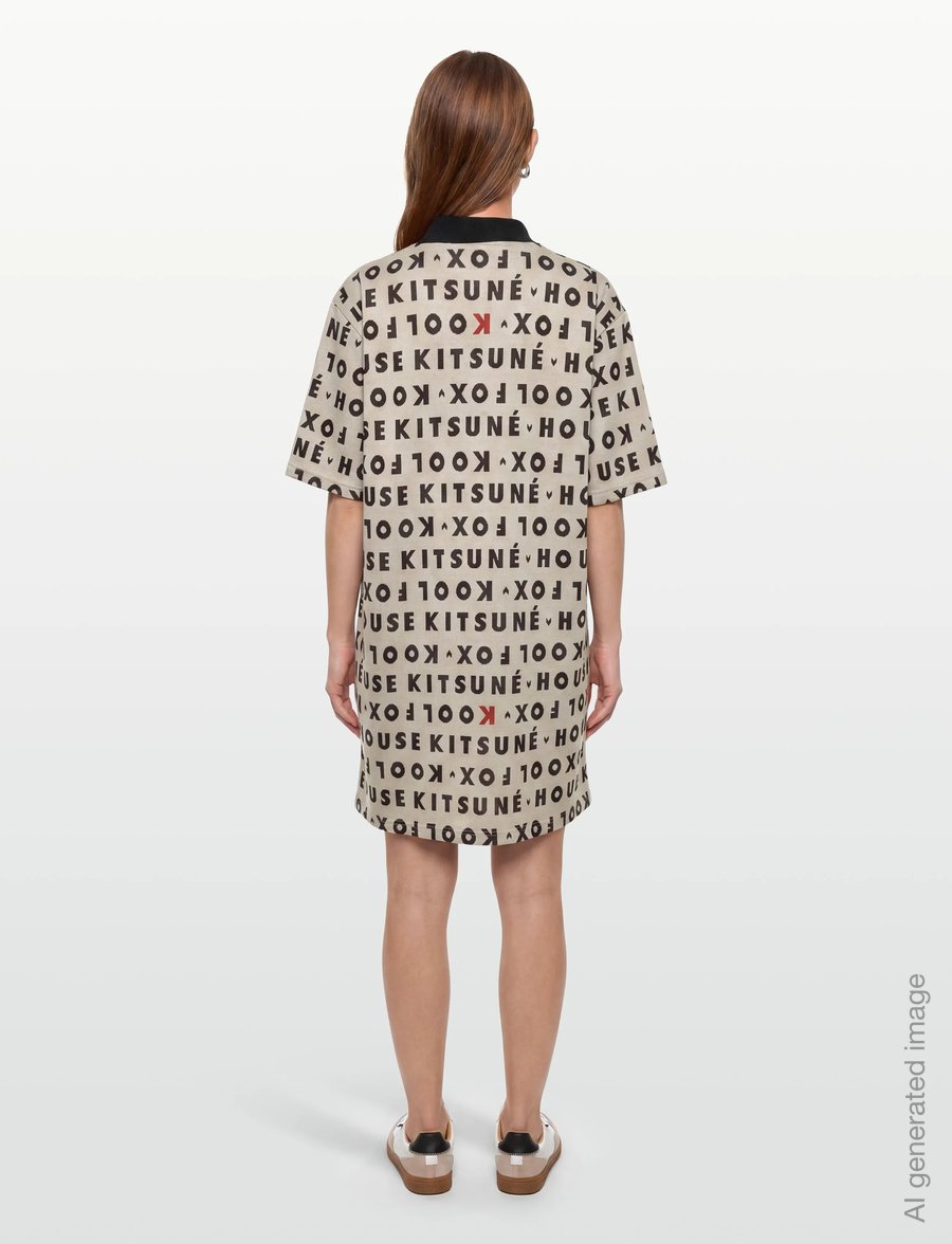 Maison Kitsune - POLO DRESS - konfirmation - white - 4