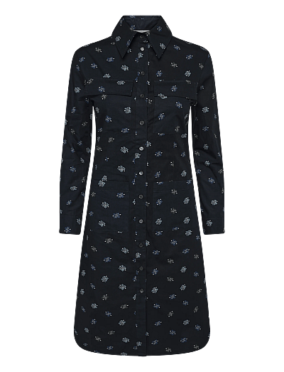 maison kitsune shirt dress Maison Kitsun Shrunken Shirt Dress | Green