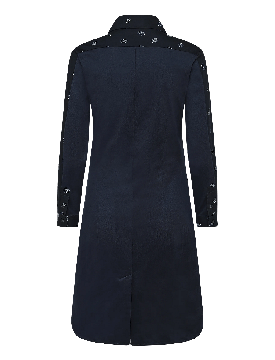 Maison Kitsune - FITTED SHIRT DRESS - hemdkleider - black - 1