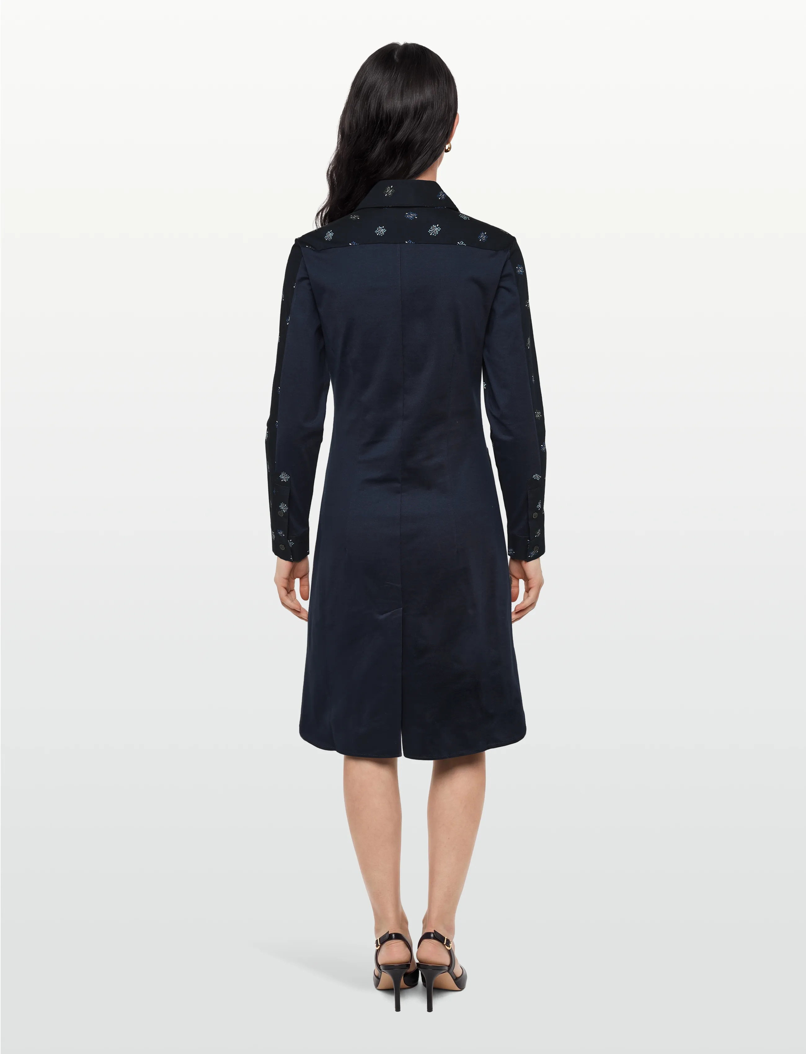 Maison Kitsune - FITTED SHIRT DRESS - skjortklänningar - black - 4