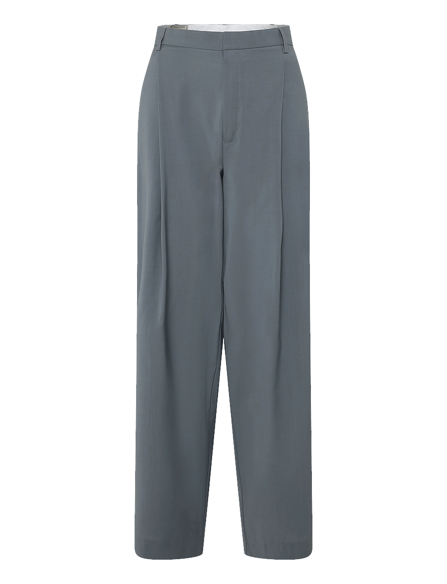 Maison Kitsune - SINGLE-PLEATED PANTS - pidulikud püksid - grey - 1