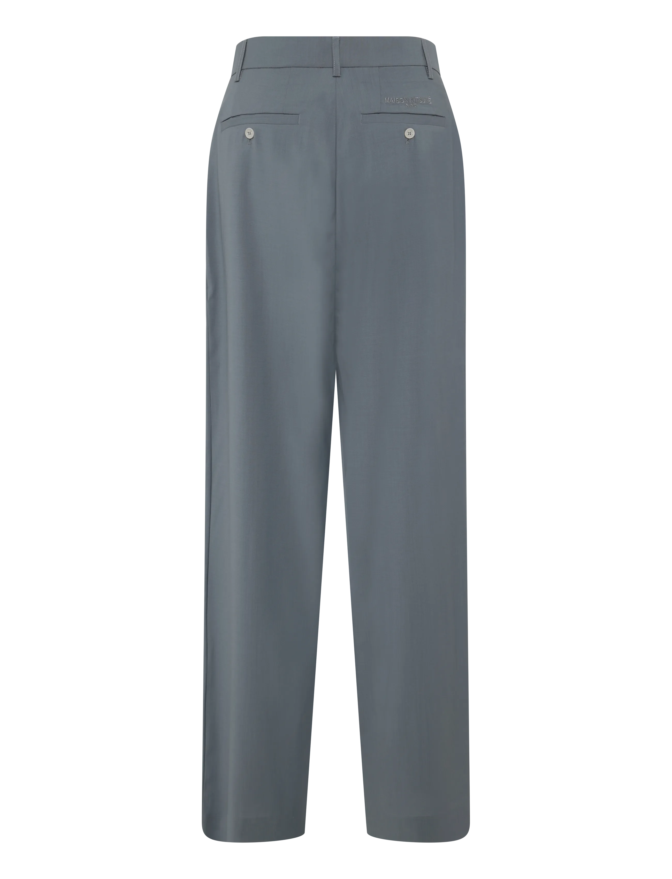 Maison Kitsune - SINGLE-PLEATED PANTS - pidulikud püksid - grey - 2