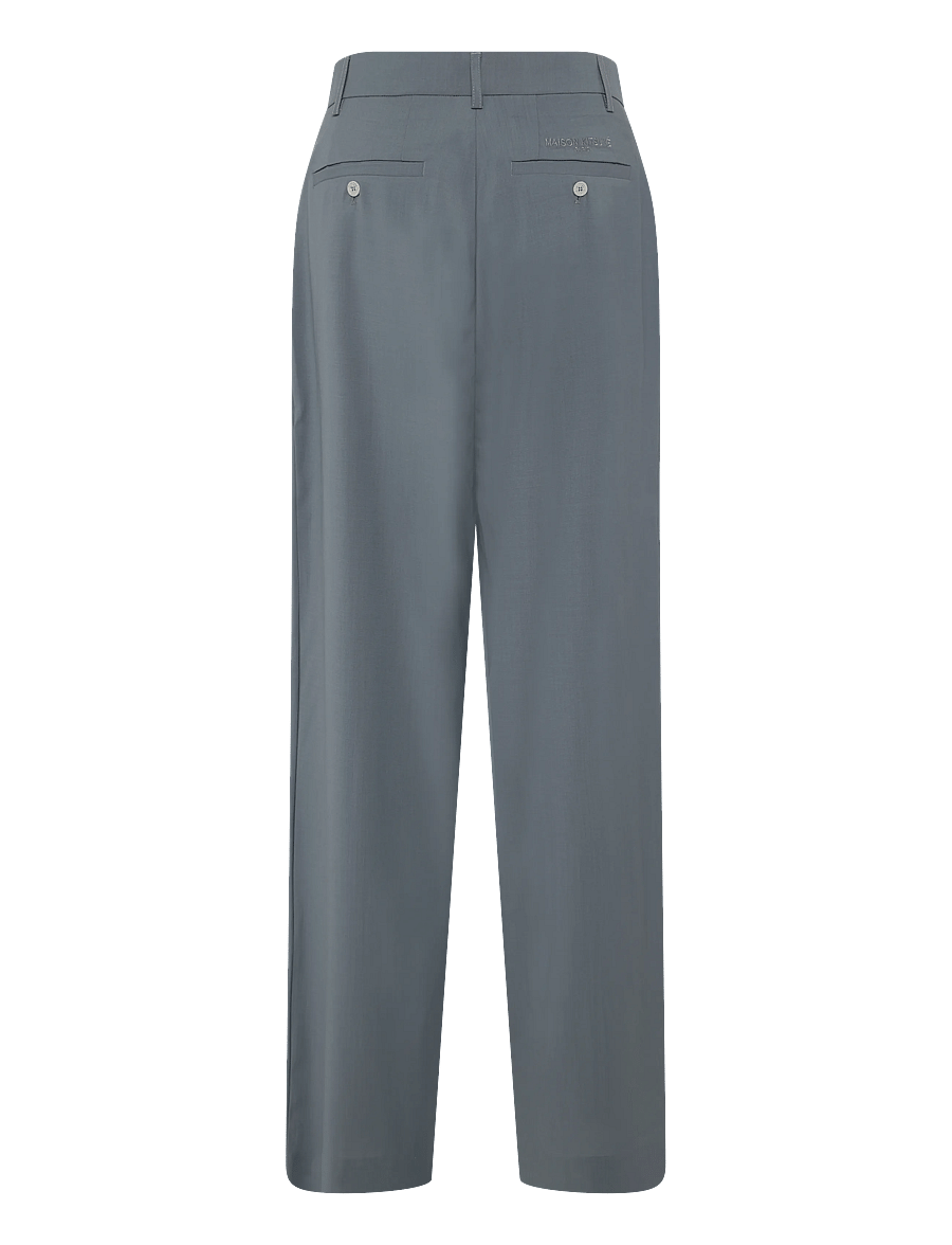 Maison Kitsune - SINGLE-PLEATED PANTS - pidulikud püksid - grey - 2