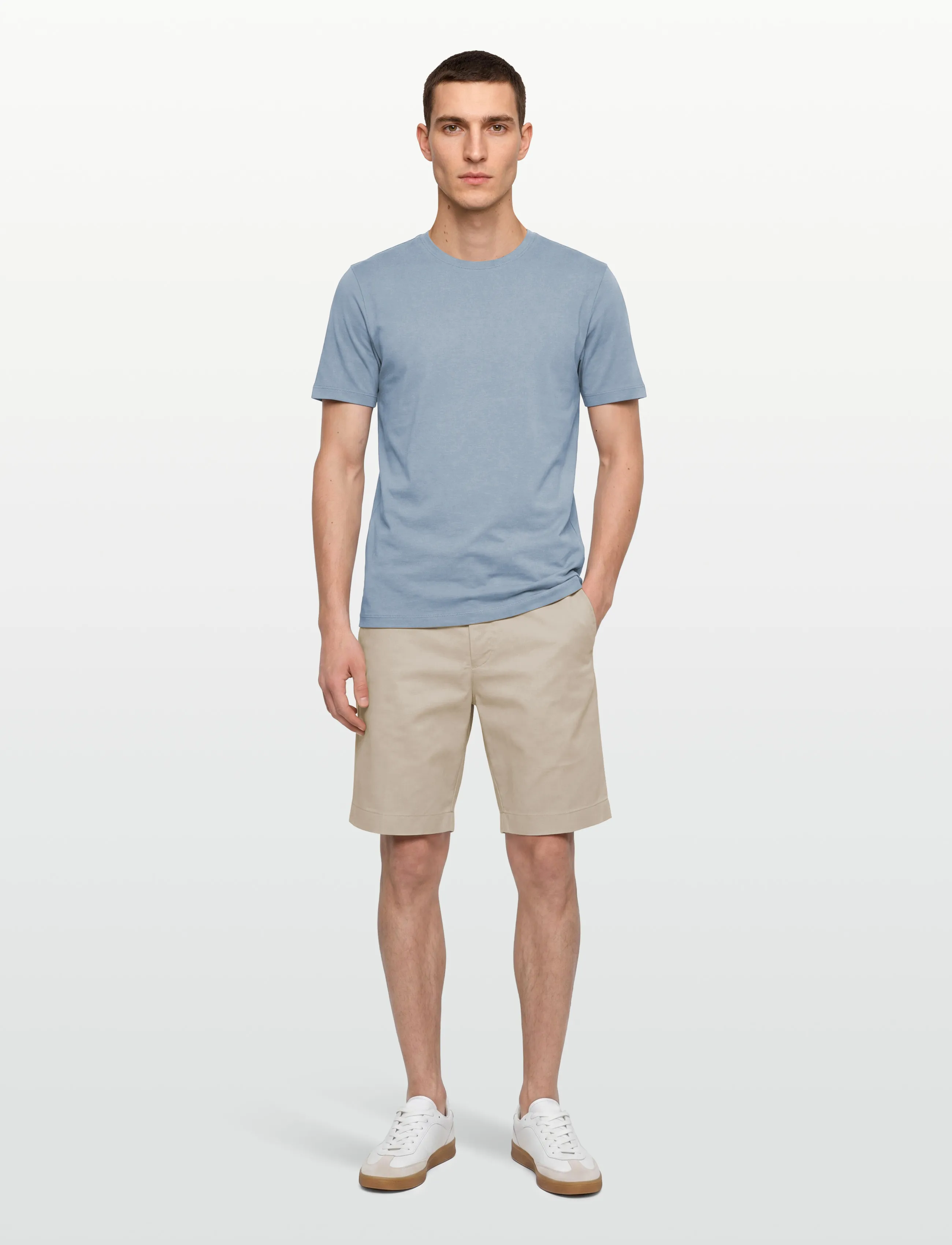 Maison Kitsune - TAILORED SHORTS - lühikesed chino-püksid - beige - 0