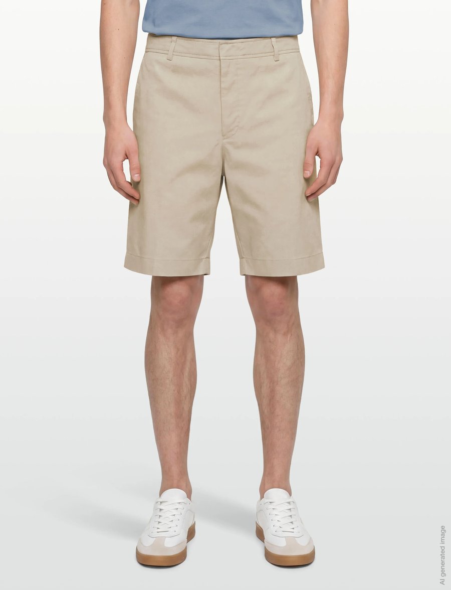 Maison Kitsune - TAILORED SHORTS - lühikesed chino-püksid - beige - 3