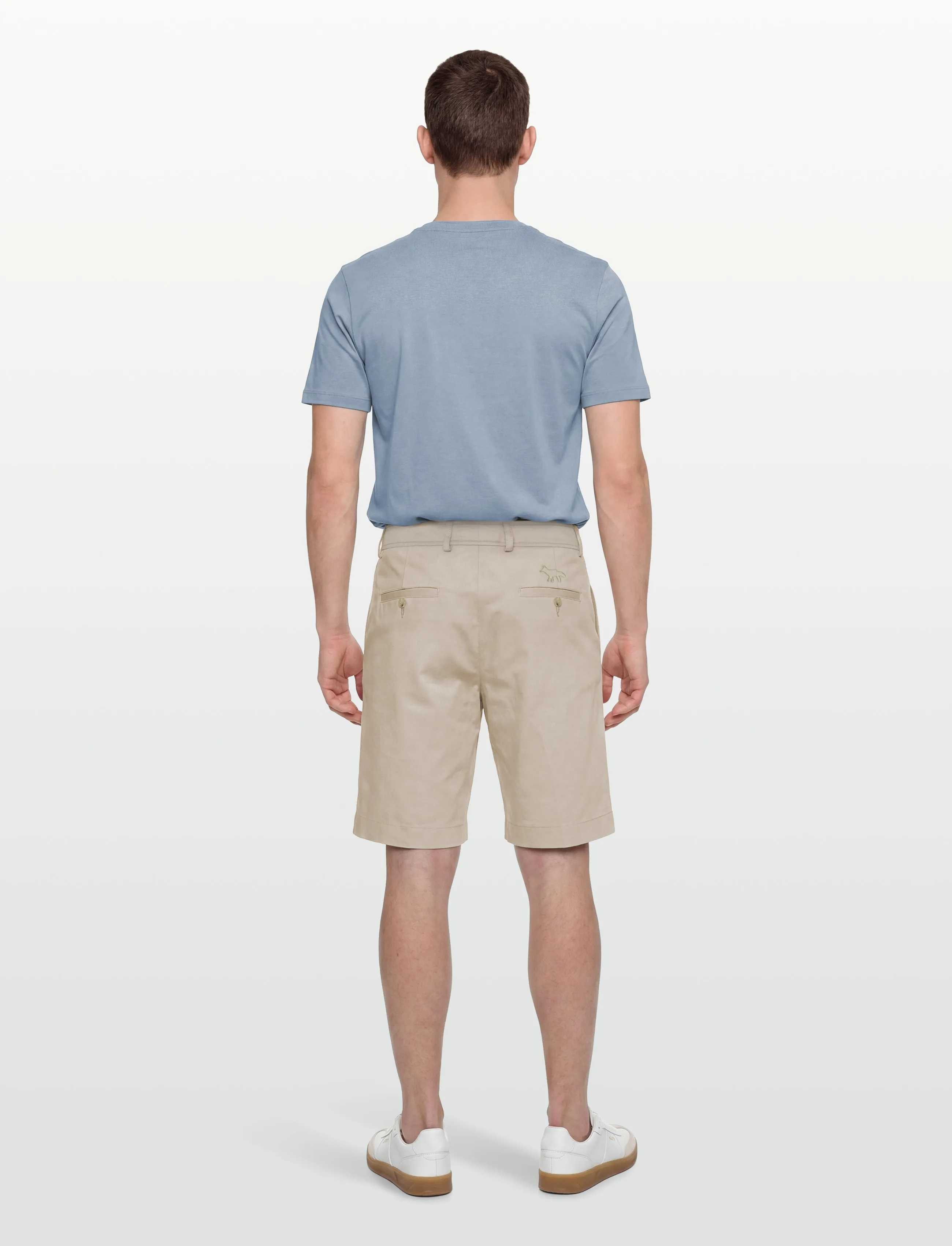 Maison Kitsune - TAILORED SHORTS - lühikesed chino-püksid - beige - 4