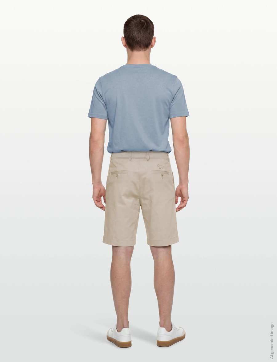 Maison Kitsune - TAILORED SHORTS - lühikesed chino-püksid - beige - 4