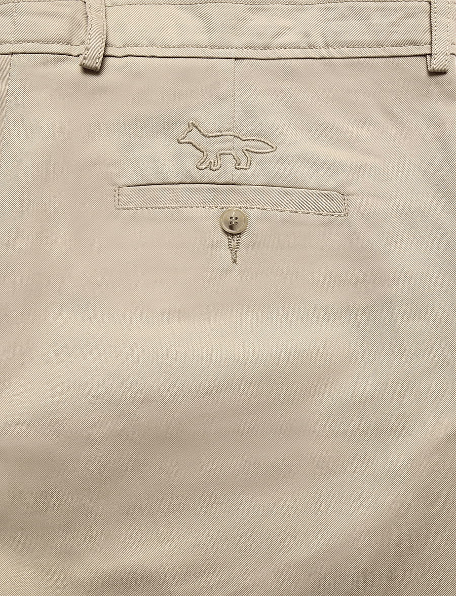 Maison Kitsune - TAILORED SHORTS - lühikesed chino-püksid - beige - 5