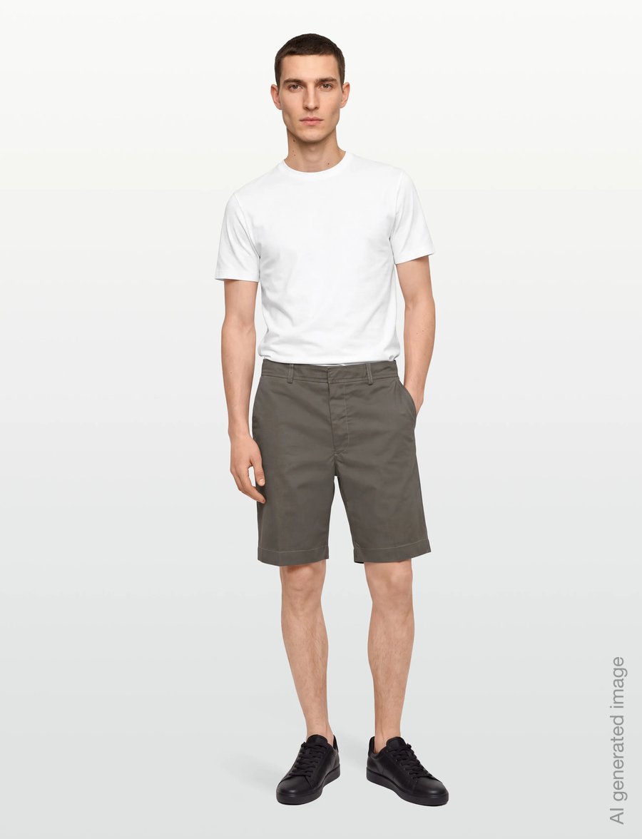 Maison Kitsune - TAILORED SHORTS - lühikesed chino-püksid - khaki - 0