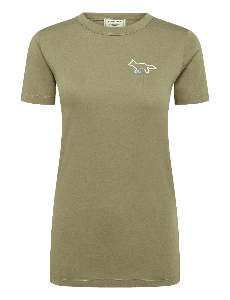 Maison Kitsune - FITTED TEE-SHIRT - t-shirts - khaki - 0