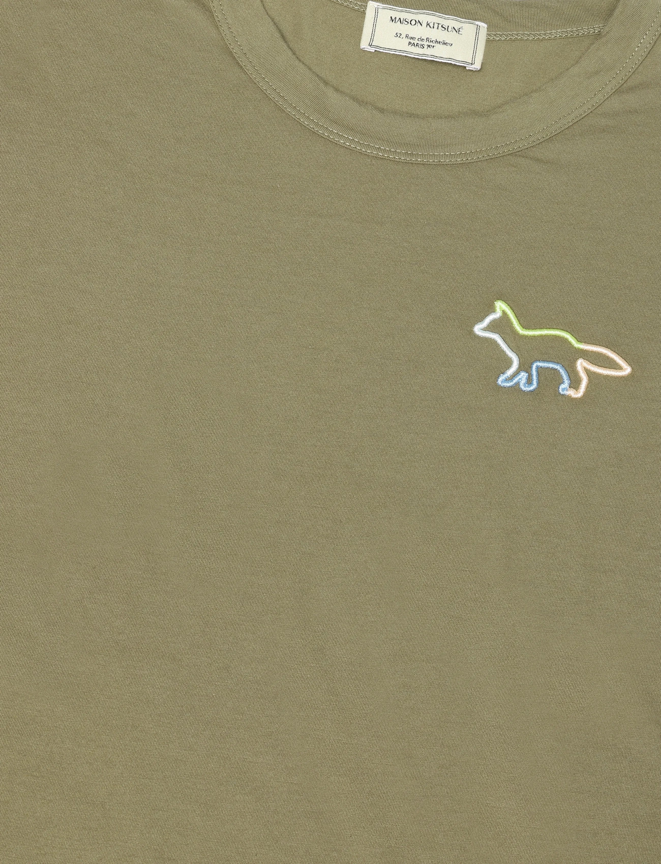 Maison Kitsune - FITTED TEE-SHIRT - t-shirts - khaki - 2