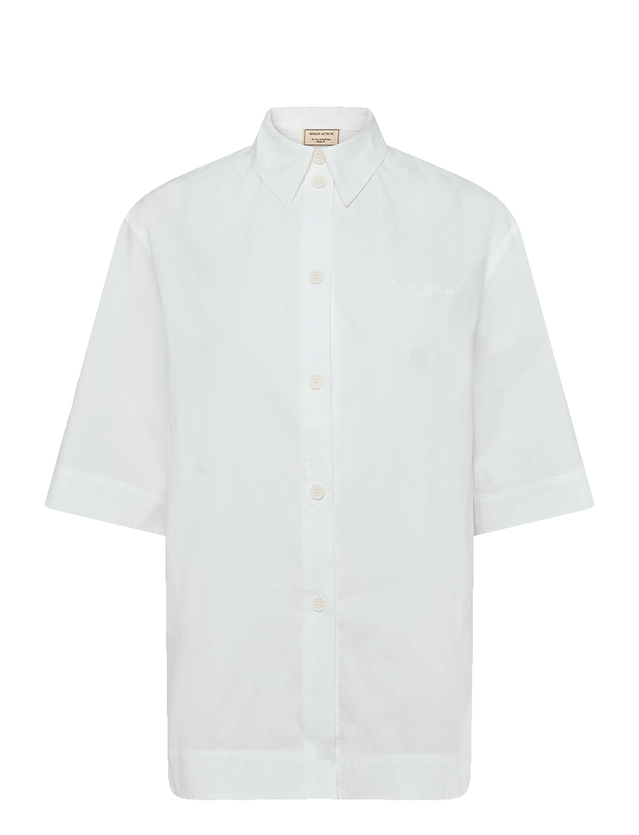 Maison Kitsune - SHORT SLEEVES SHIRT - kortärmade skjortor - white - 1