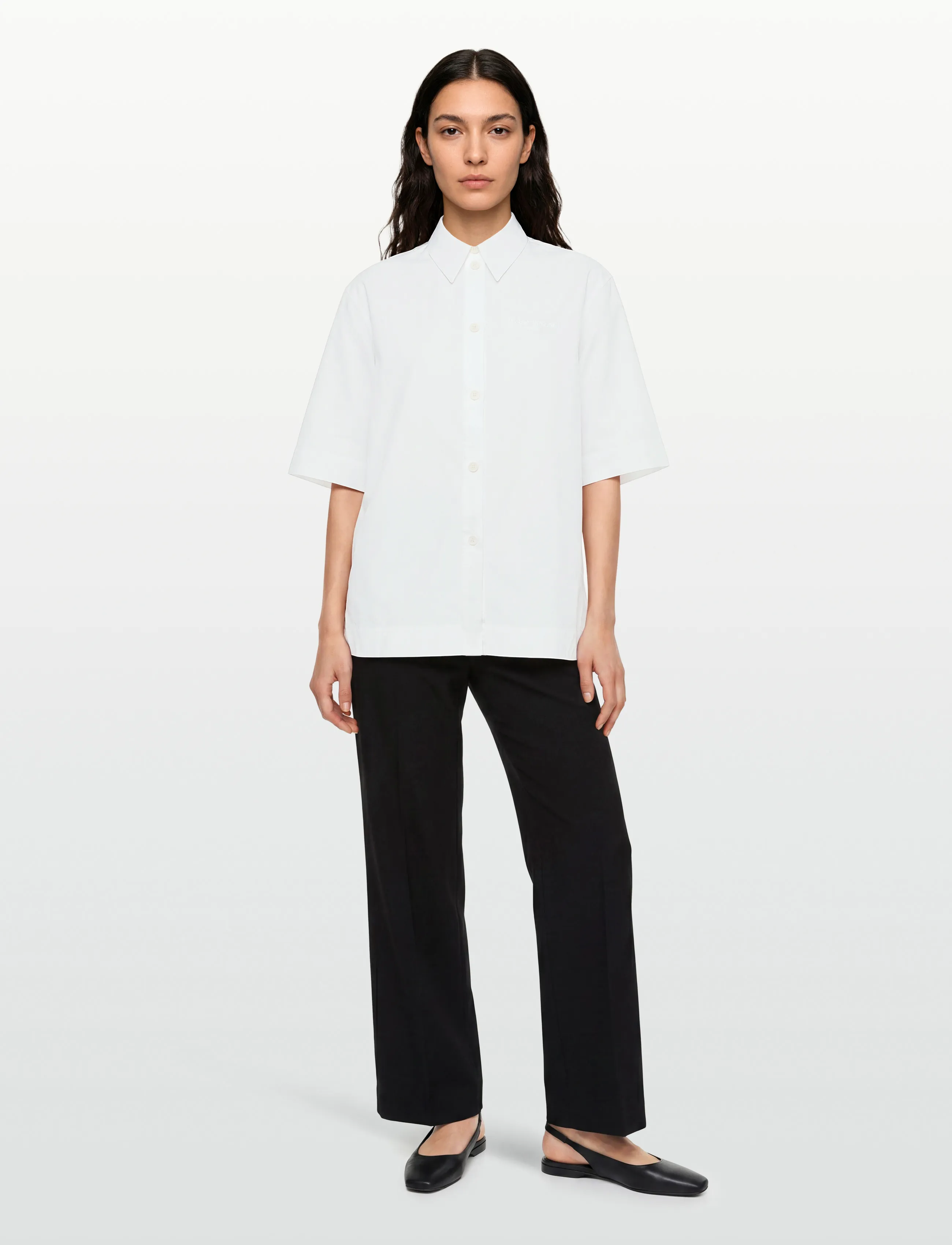 Maison Kitsune Short Sleeves Shirt, 34, Shirts, Weiß - Short-sleeved, Frauen
