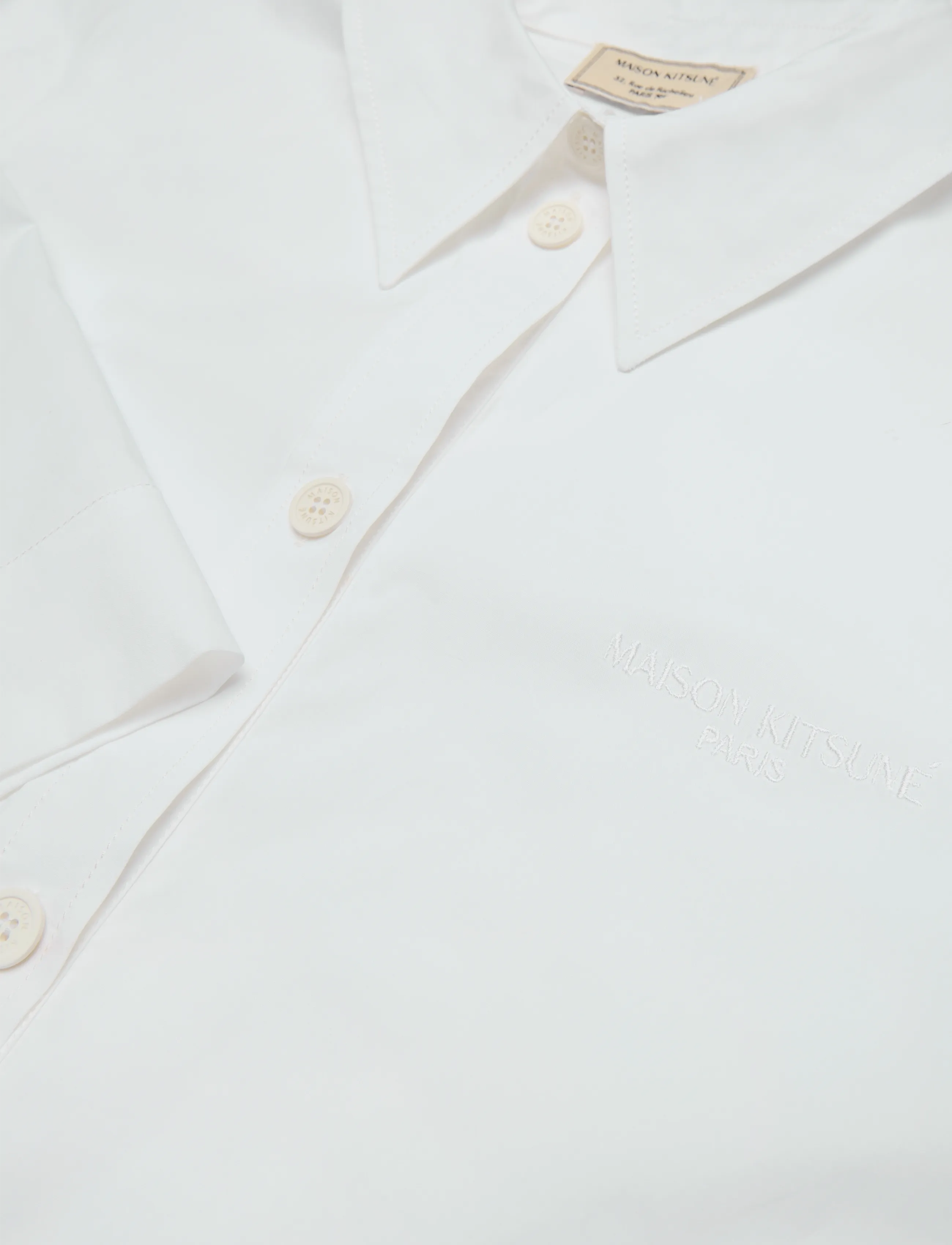 Maison Kitsune - SHORT SLEEVES SHIRT - white - 2