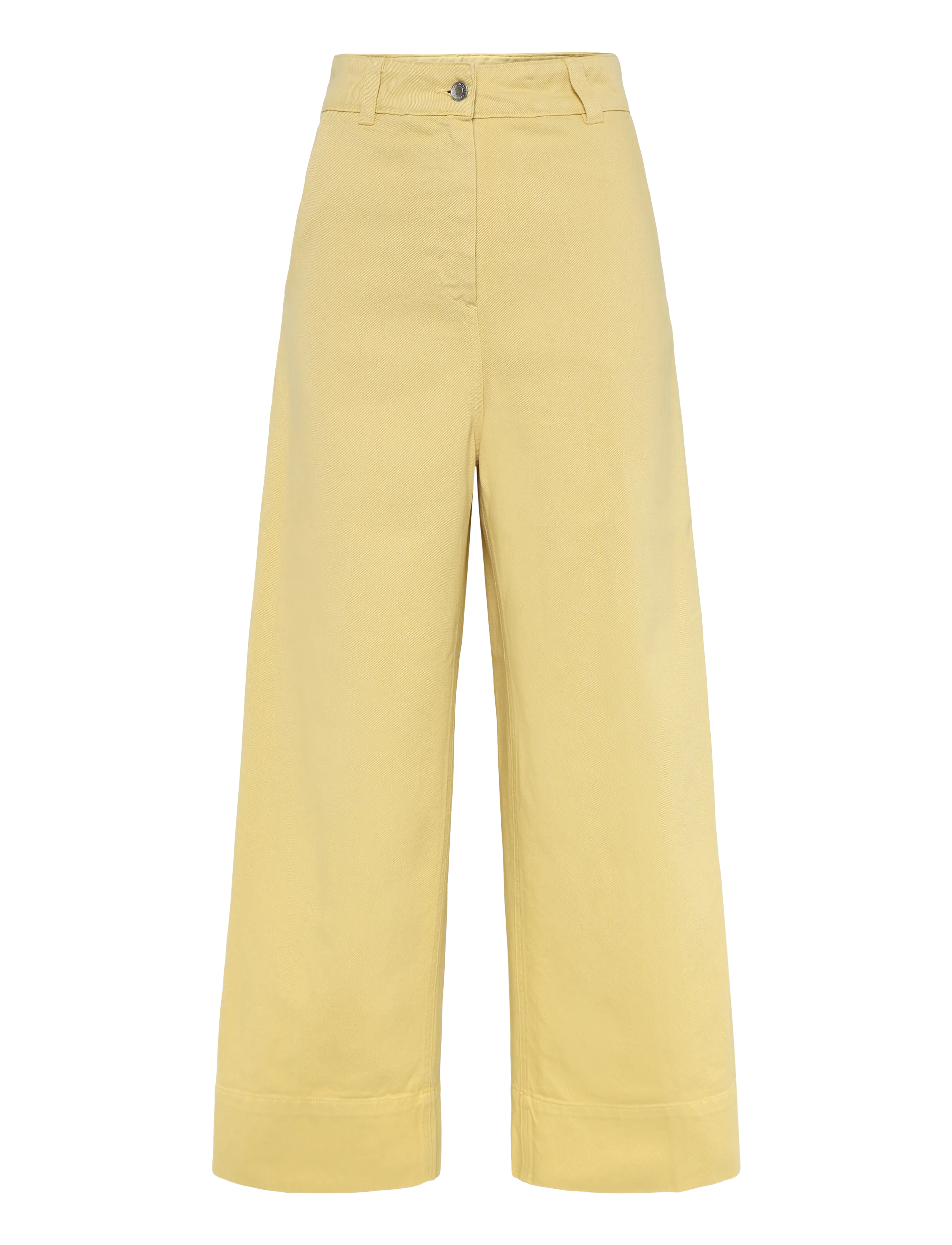 Maison Kitsune LARGE HIGH-WAIST PANTS - Transitional Layering - YELLOW / yellow
