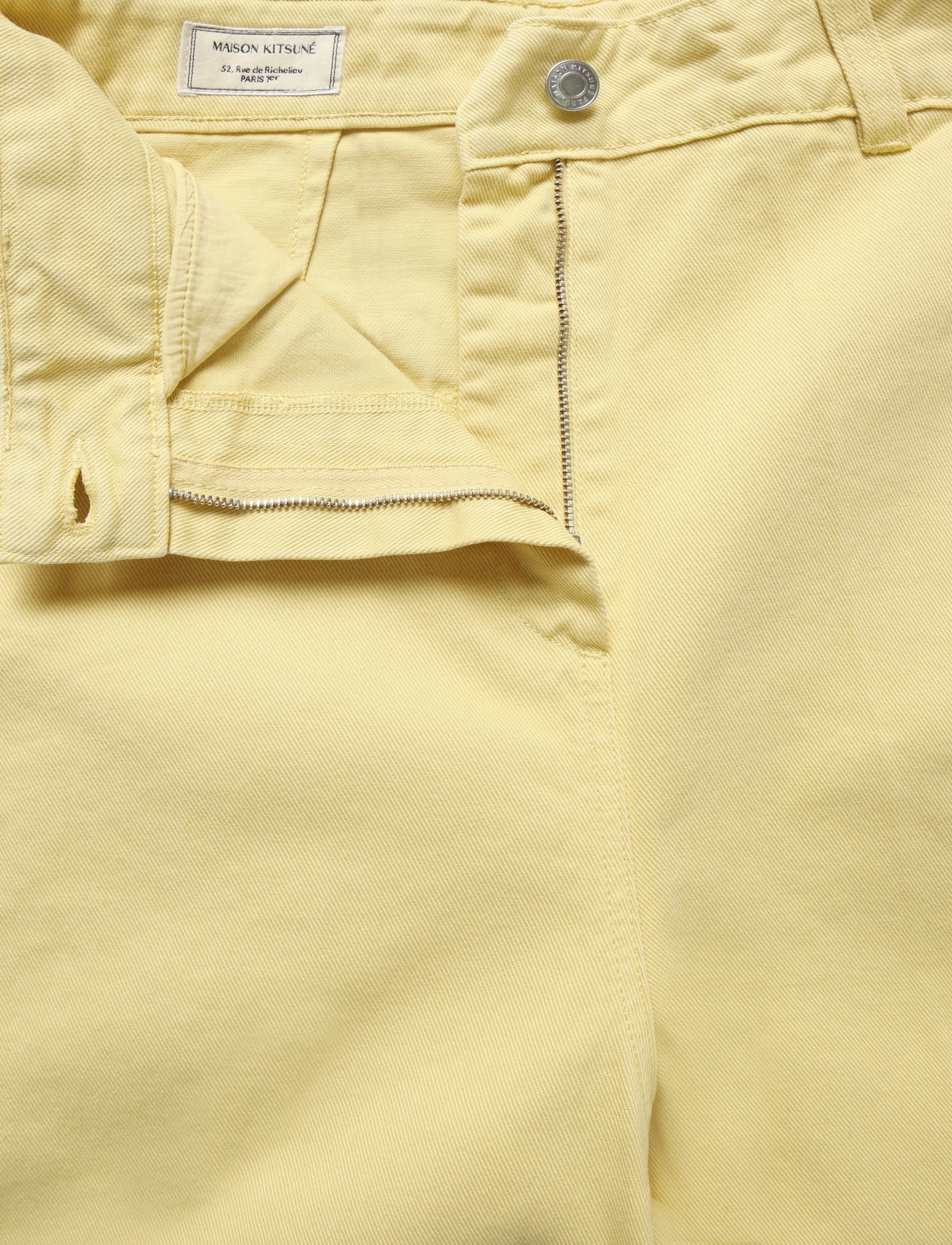 Maison Kitsune - LARGE HIGH-WAIST PANTS - culottes - yellow - 2