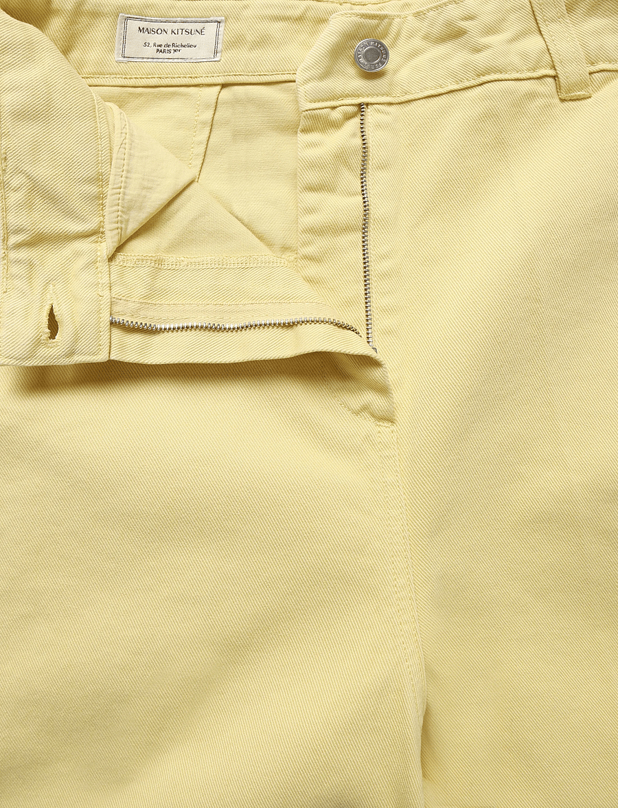Maison Kitsune - LARGE HIGH-WAIST PANTS - culottes - yellow - 2