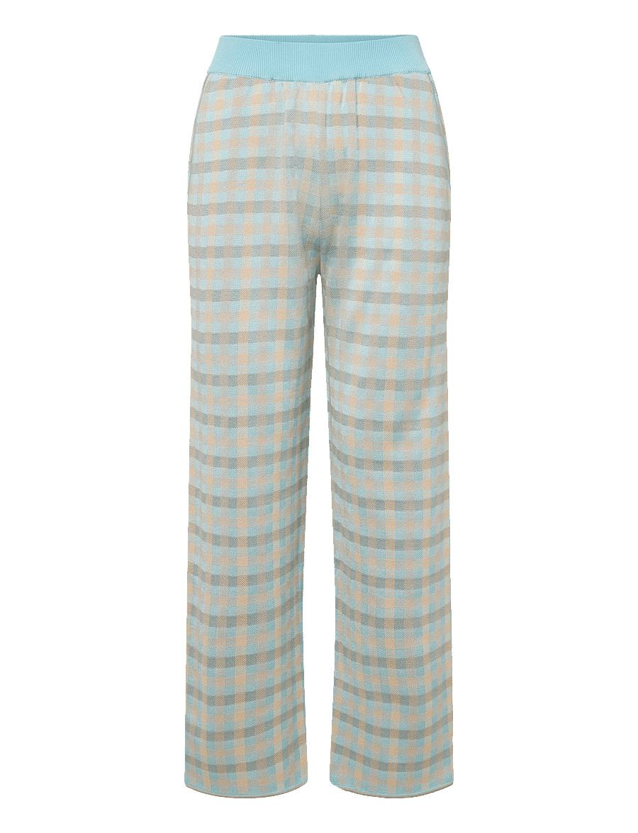 Maison Kitsune - KNIT PANT - hose mit geradem bein - sky - 0
