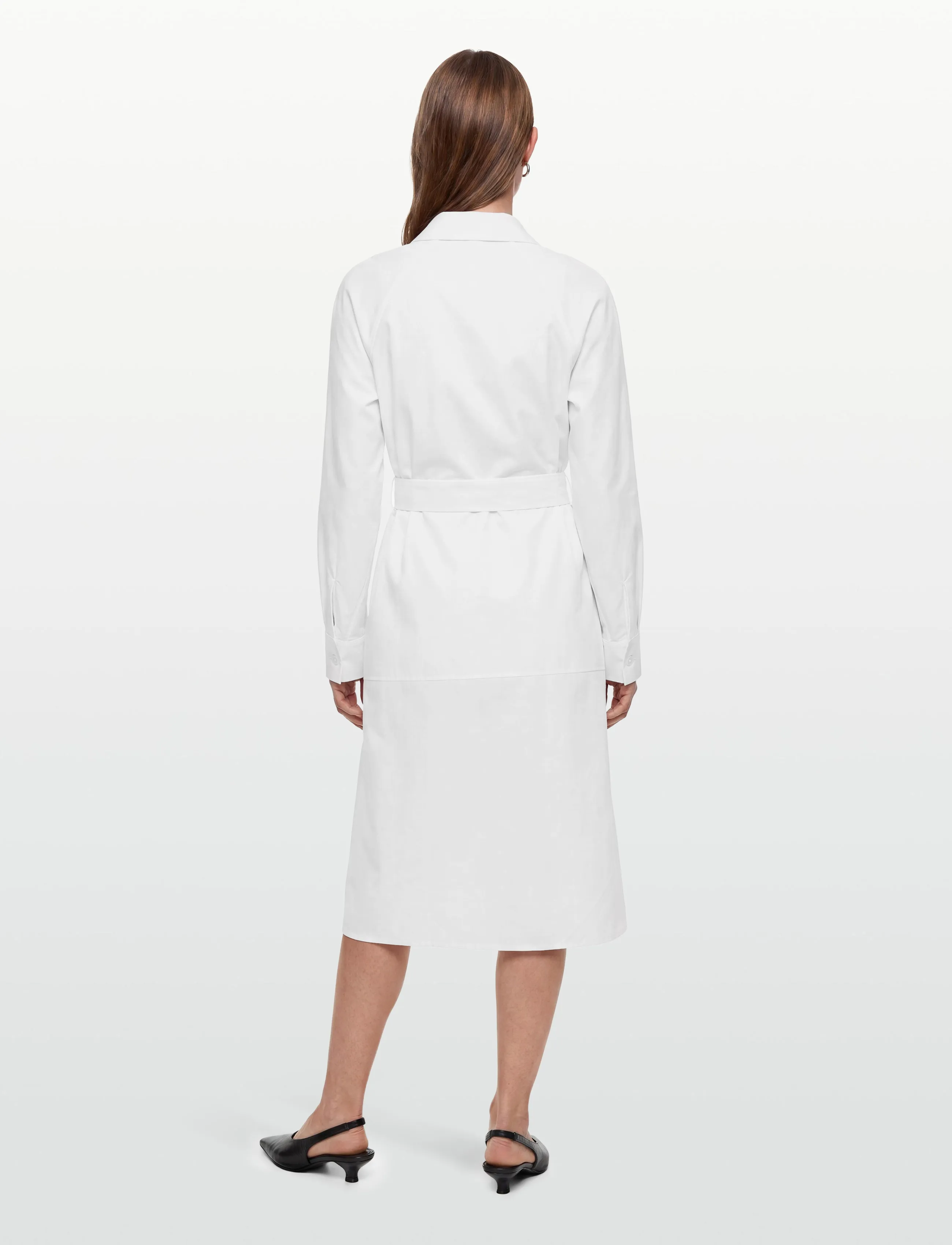 Maison Kitsune - SHIRT DRESS - skjortekjoler - white - 4