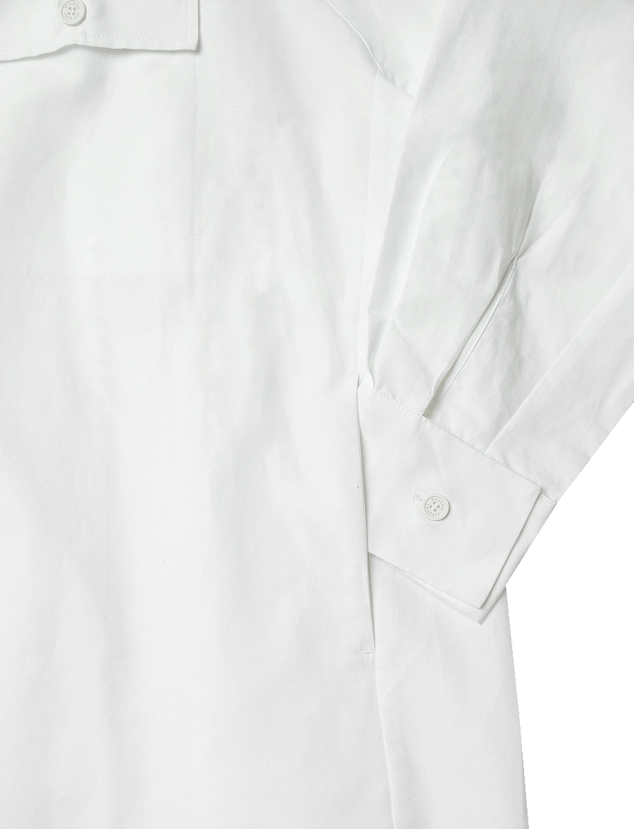 Maison Kitsune - SHIRT DRESS - hemdkleider - white - 3