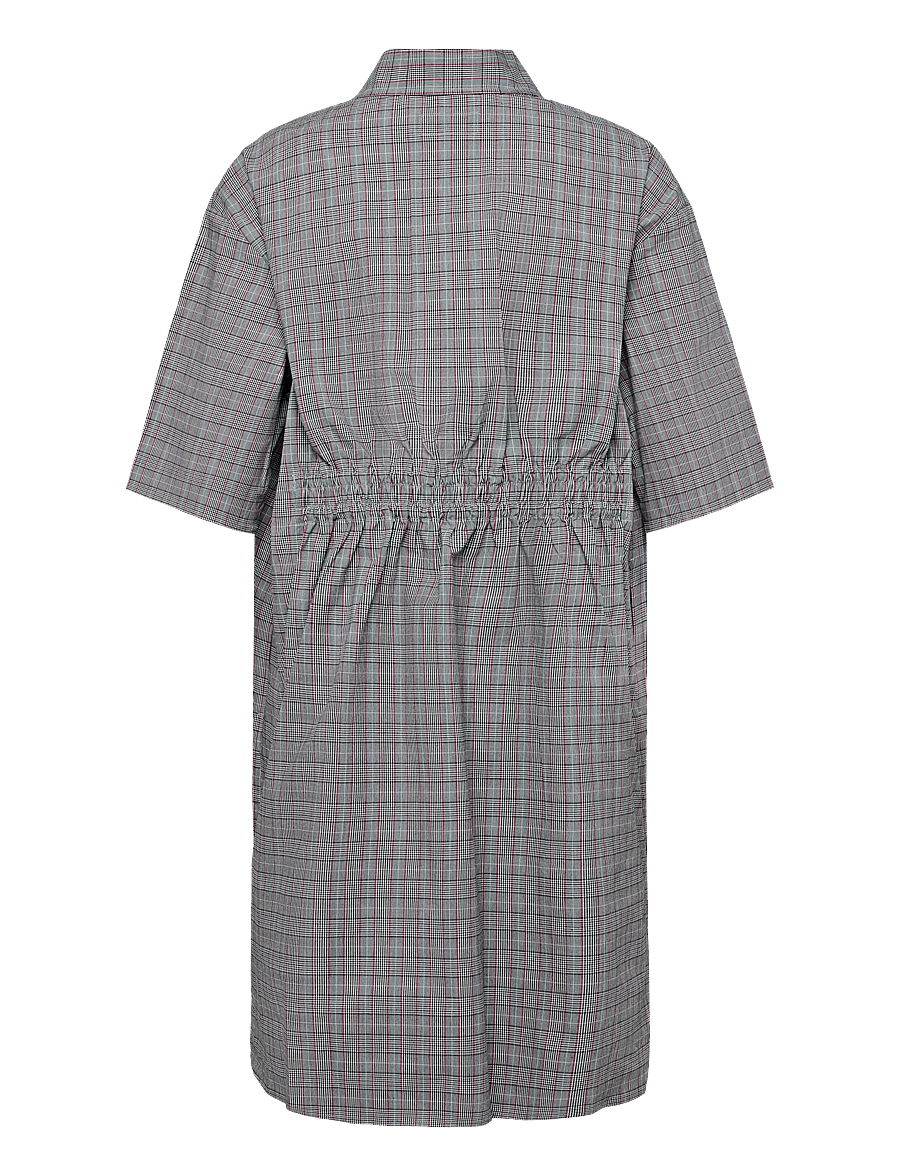 Maison Kitsune - BUTTONED POLO DRESS - skjortklänningar - black - 2