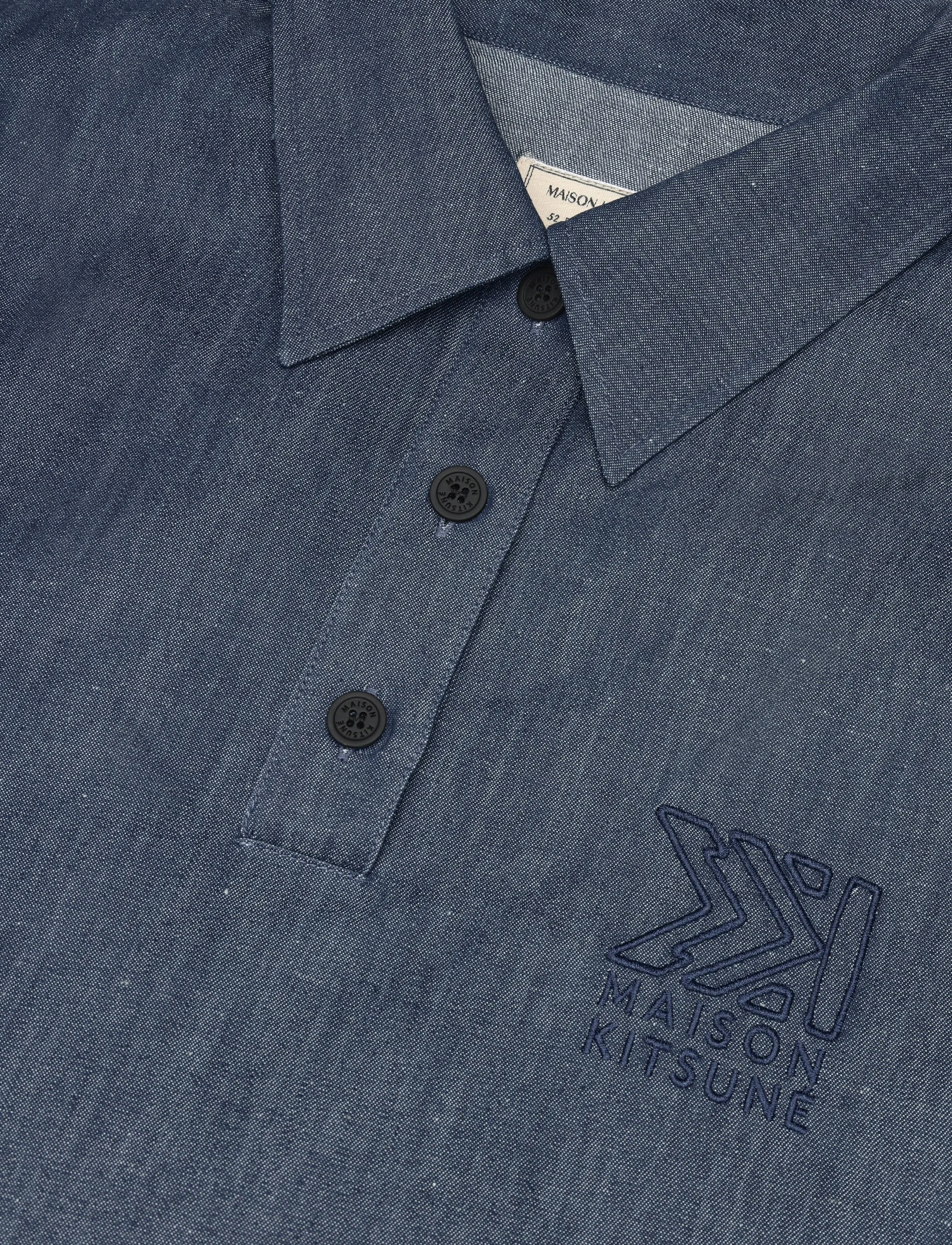 Maison Kitsune - BUTTONED POLO DRESS - indigo - 2
