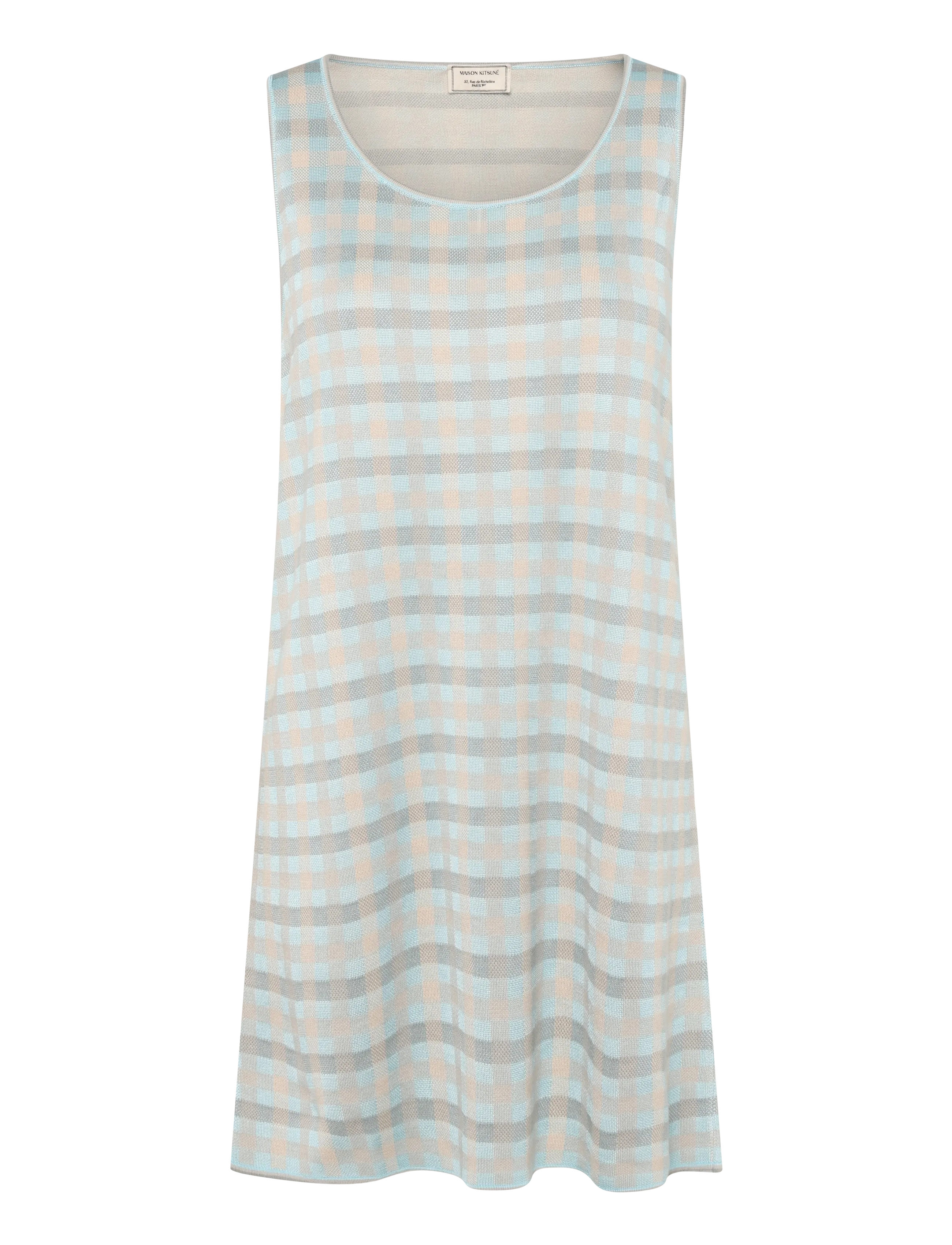 Maison Kitsune TANK DRESS - Dresses - SKY / blue