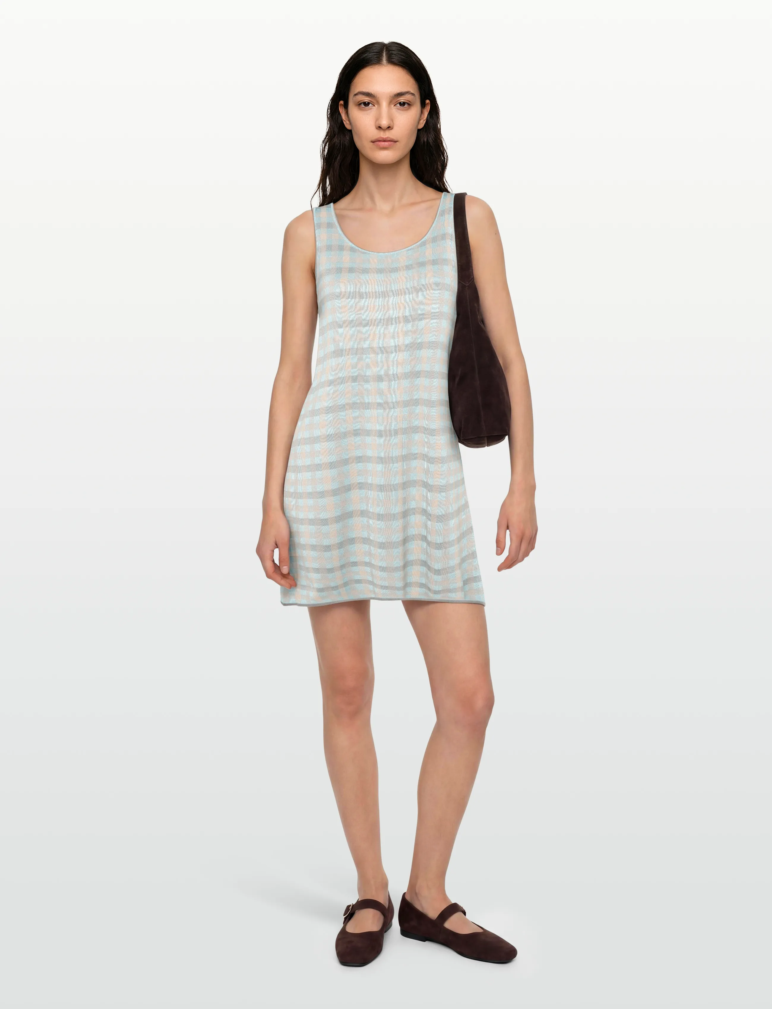 Maison Kitsune Tank Dress, XS, Dresses, Blau - Short Frauen