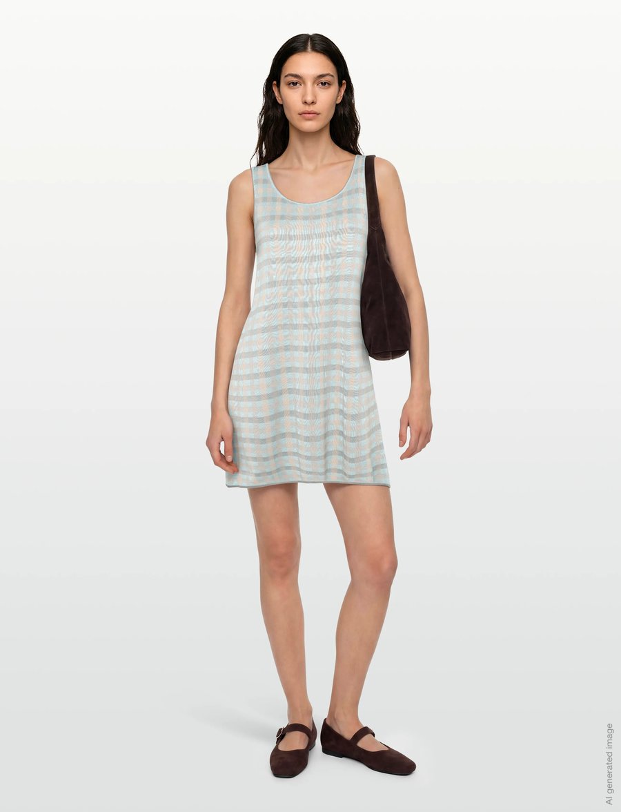 Maison Kitsune - TANK DRESS - sommerkleider - sky - 0
