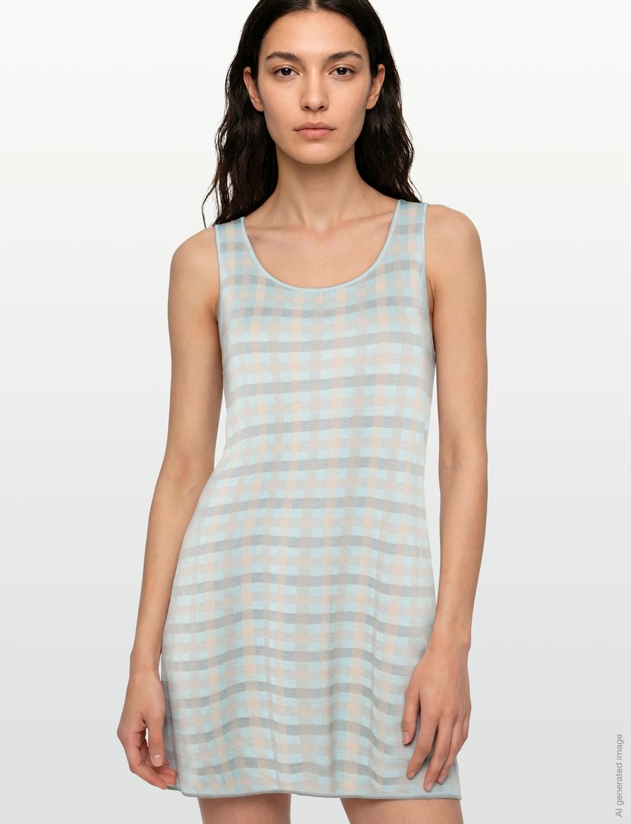 Maison Kitsune - TANK DRESS - sommerkleider - sky - 3